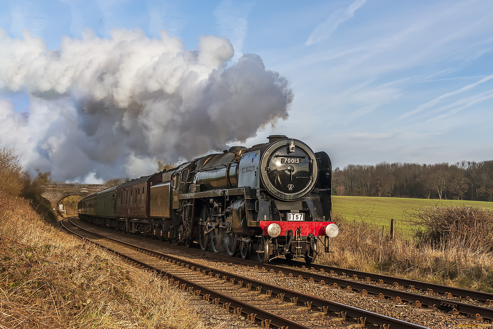 техника, паровозы, локомотив, состав