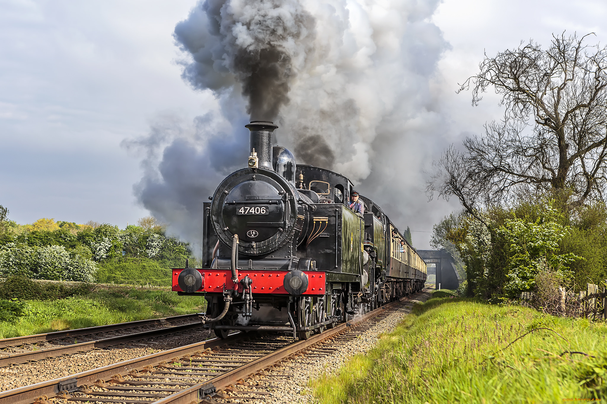 техника, паровозы, состав, локомотив