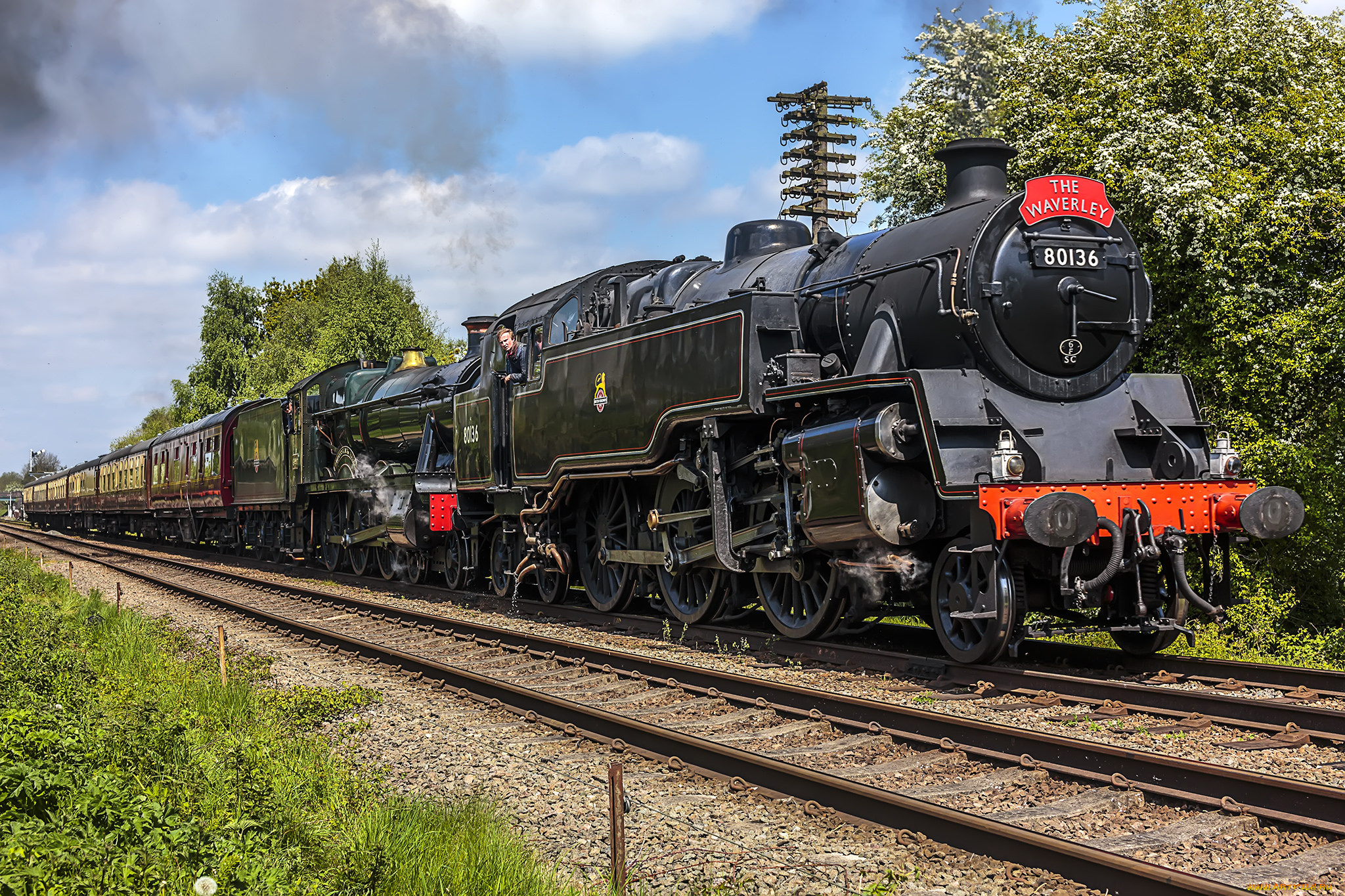 техника, паровозы, состав, локомотив