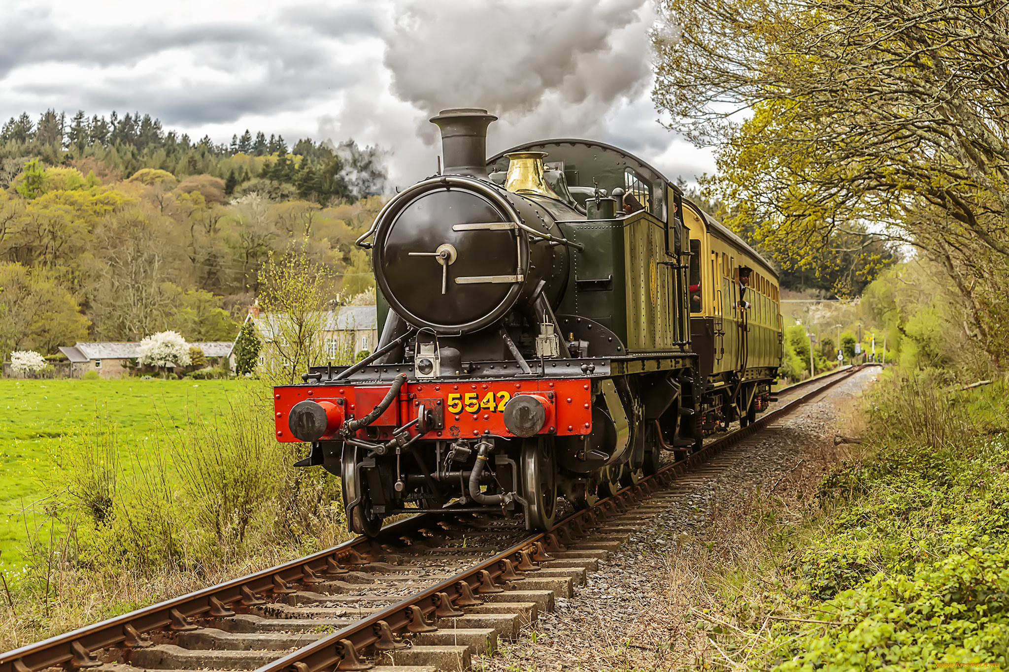 техника, паровозы, состав, локомотив