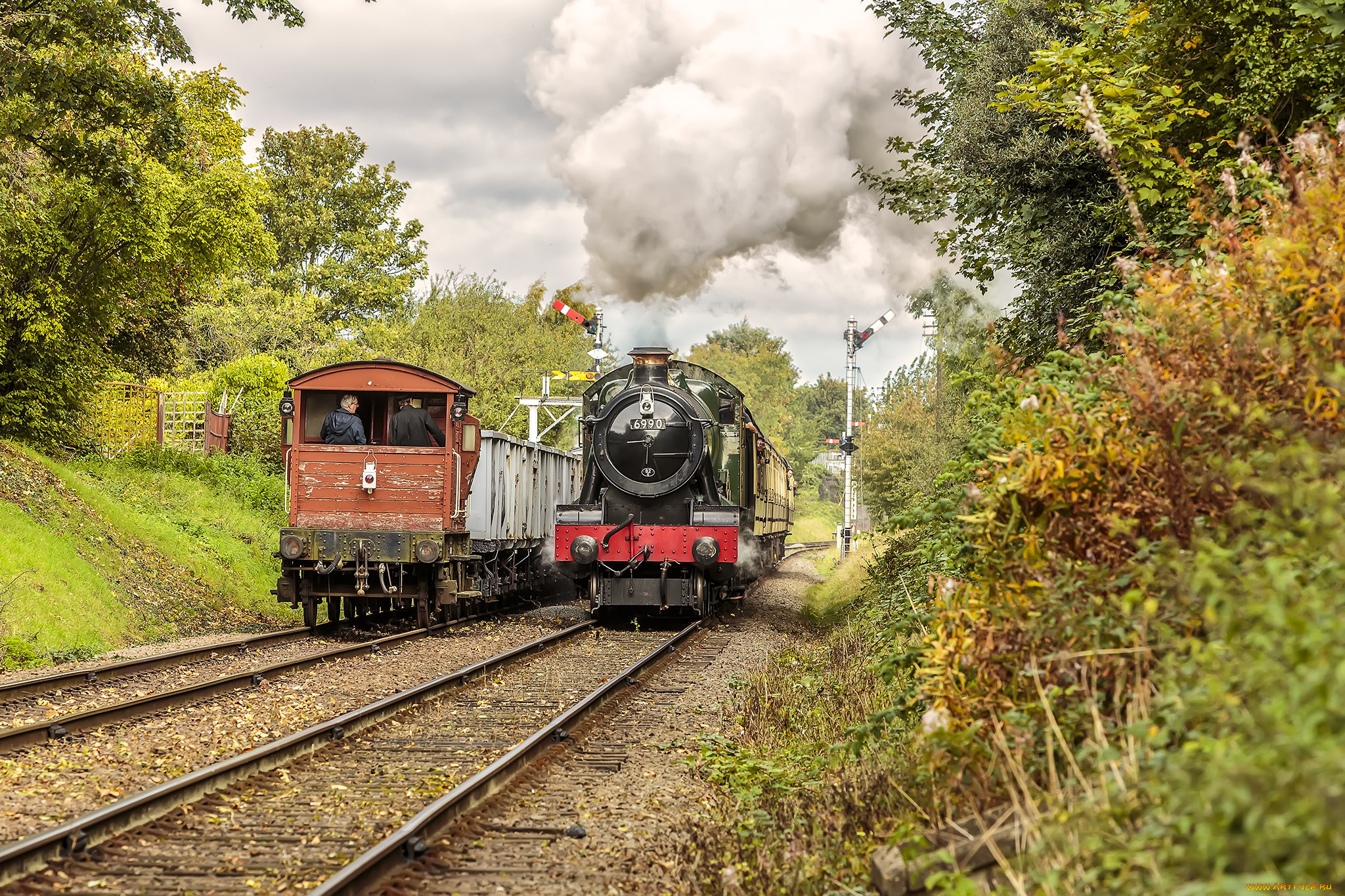 техника, паровозы, состав, локомотив
