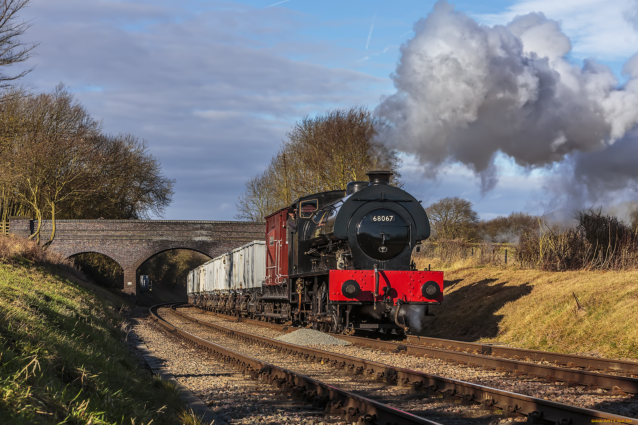техника, паровозы, состав, локомотив