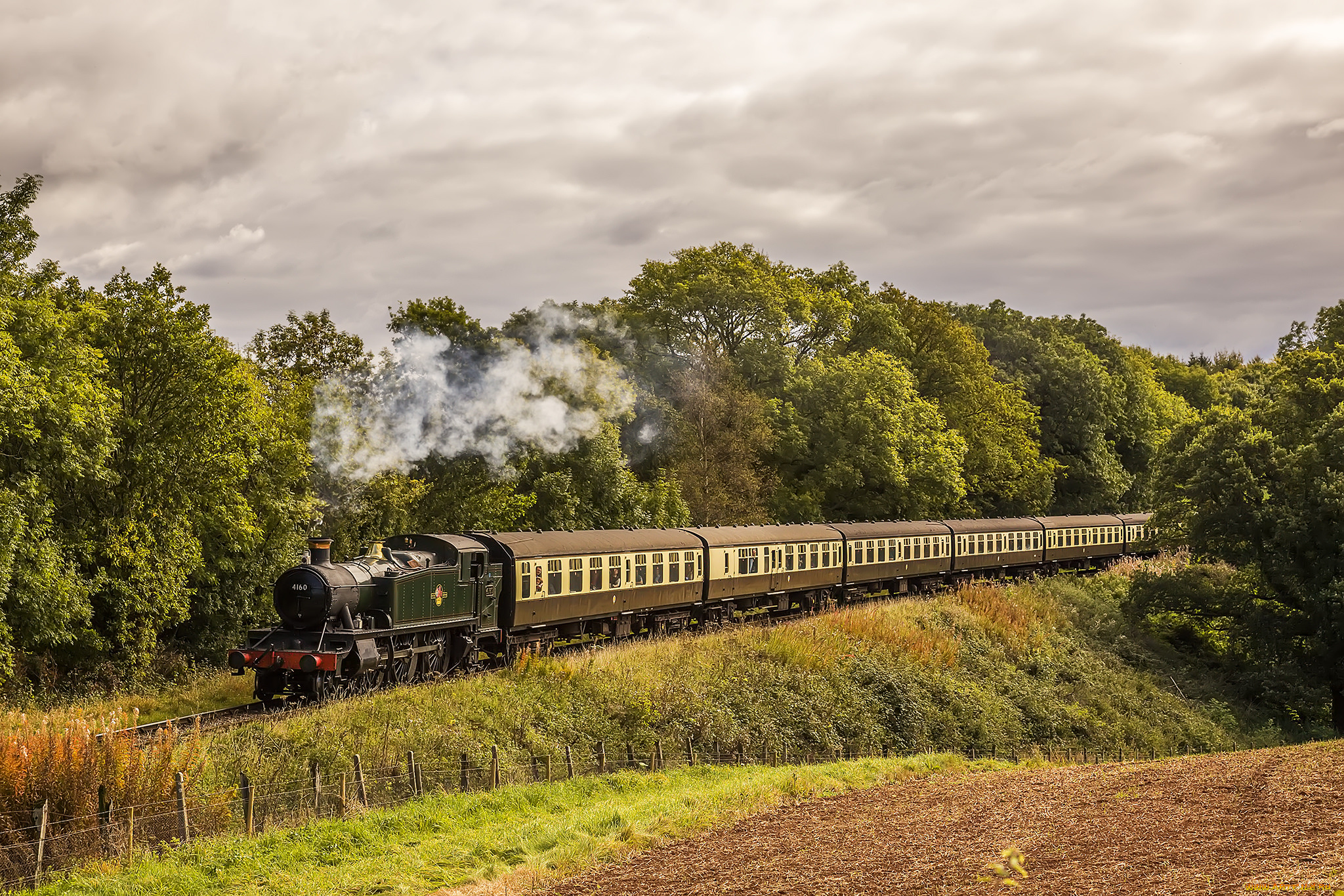 техника, паровозы, состав, локомотив