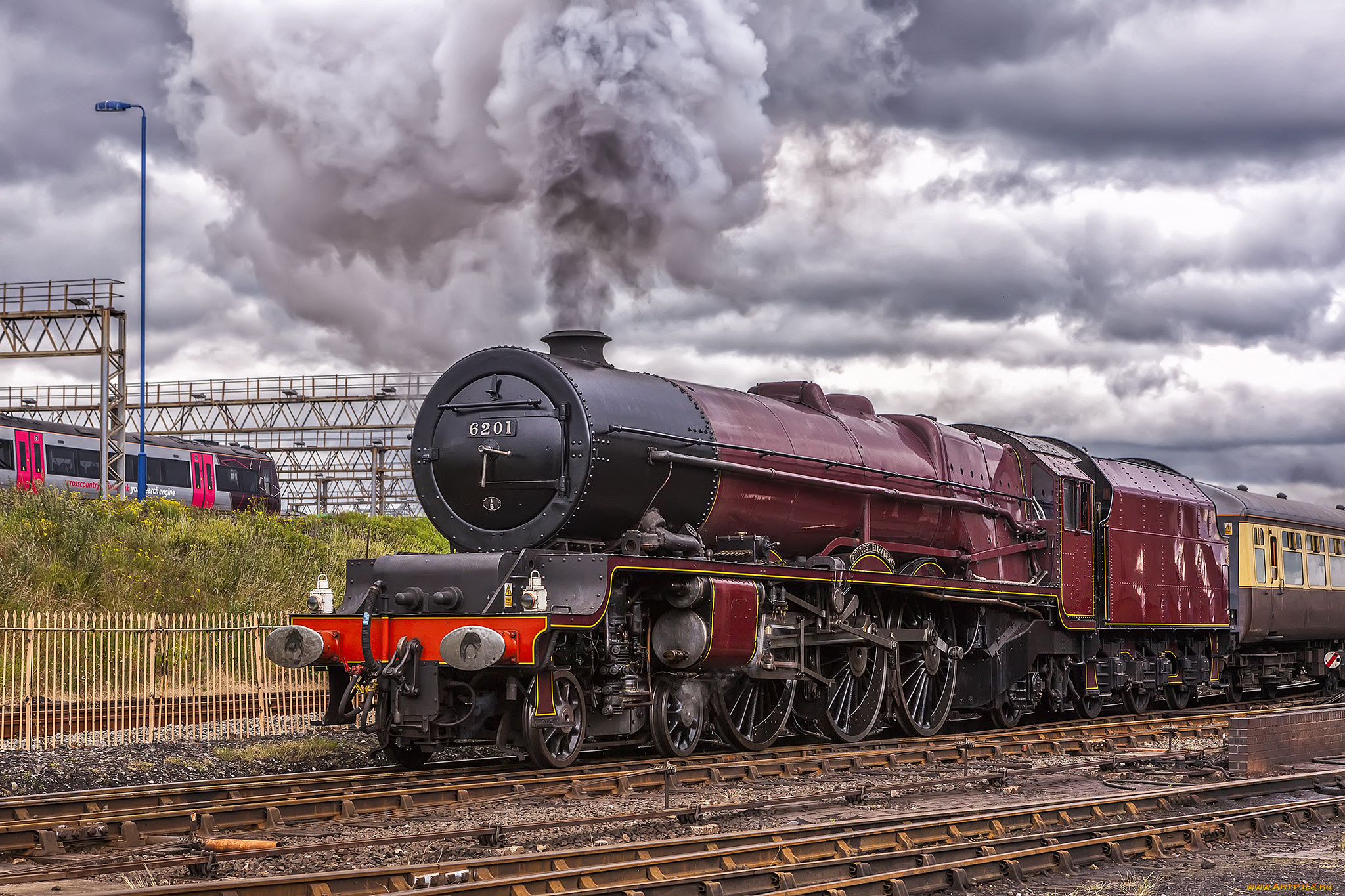 техника, паровозы, состав, локомотив