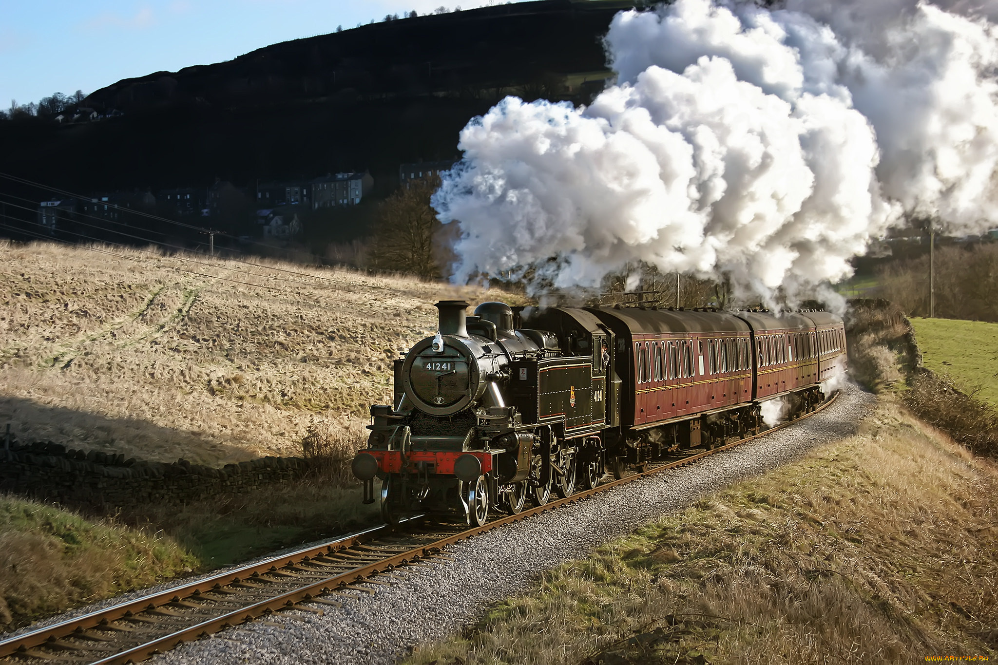 техника, паровозы, состав, локомотив