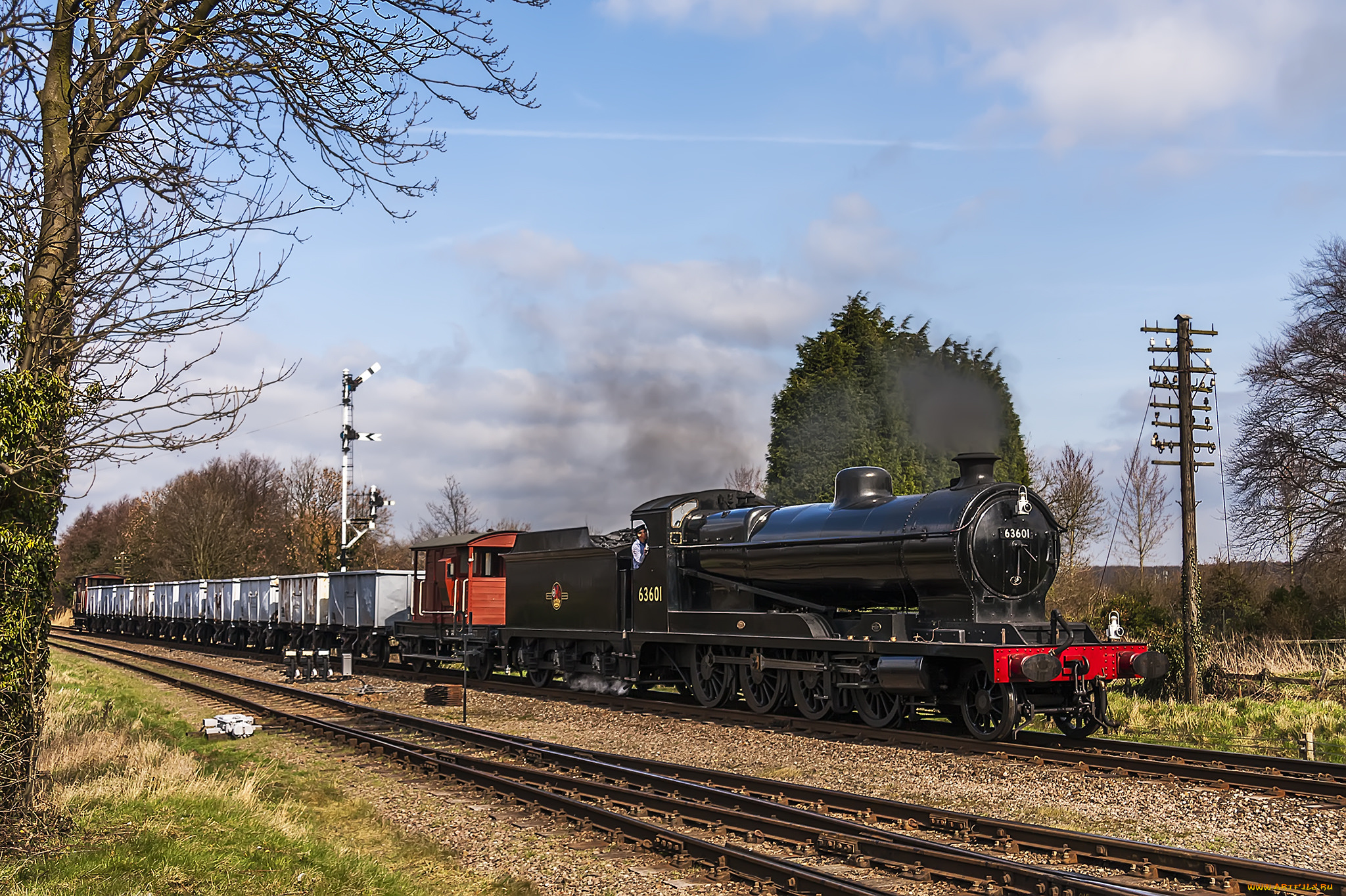 техника, паровозы, состав, локомотив