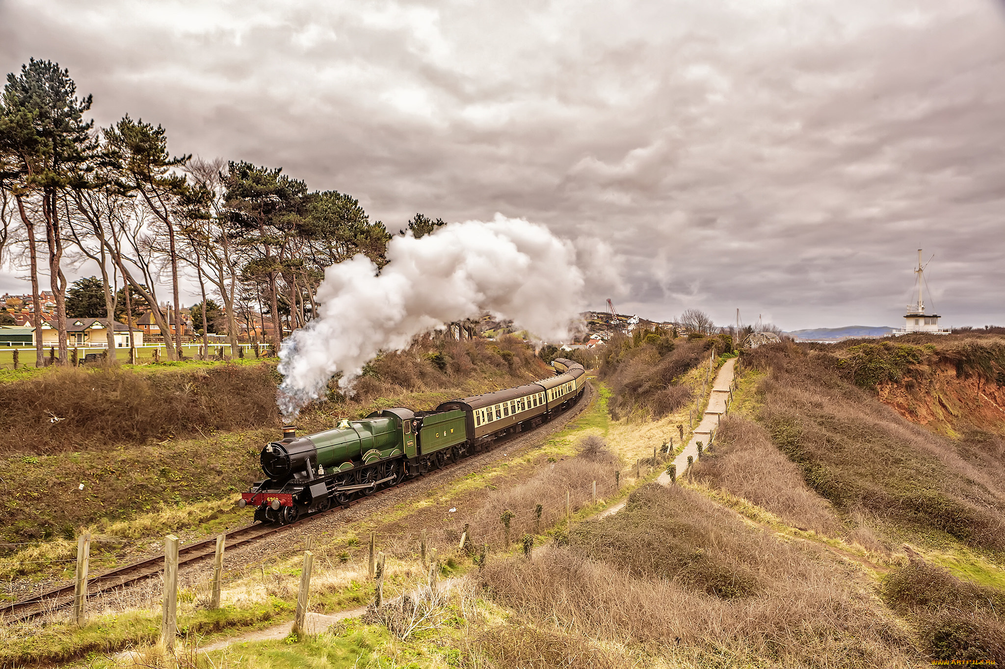 техника, паровозы, состав, локомотив