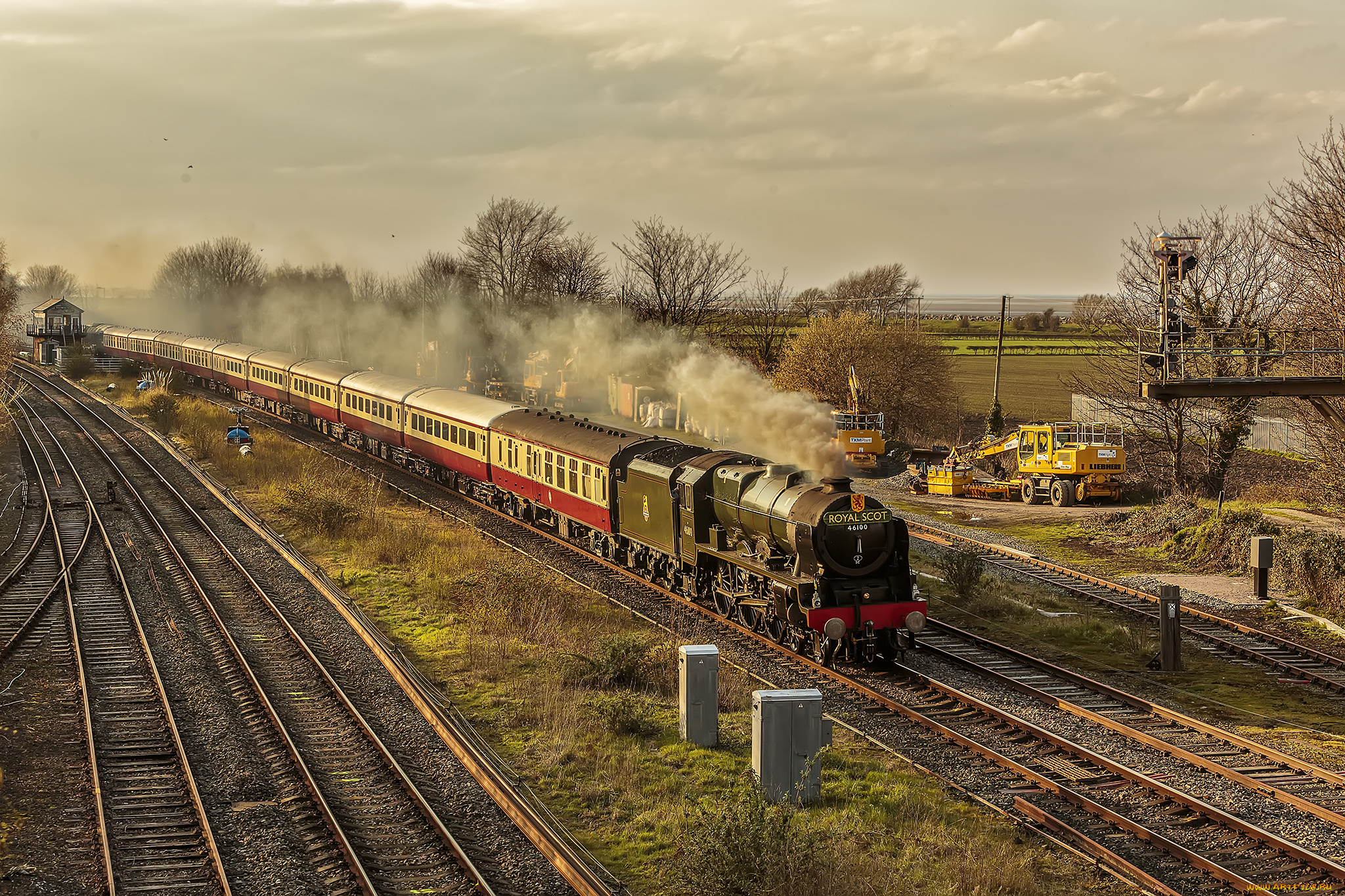 техника, паровозы, состав, локомотив