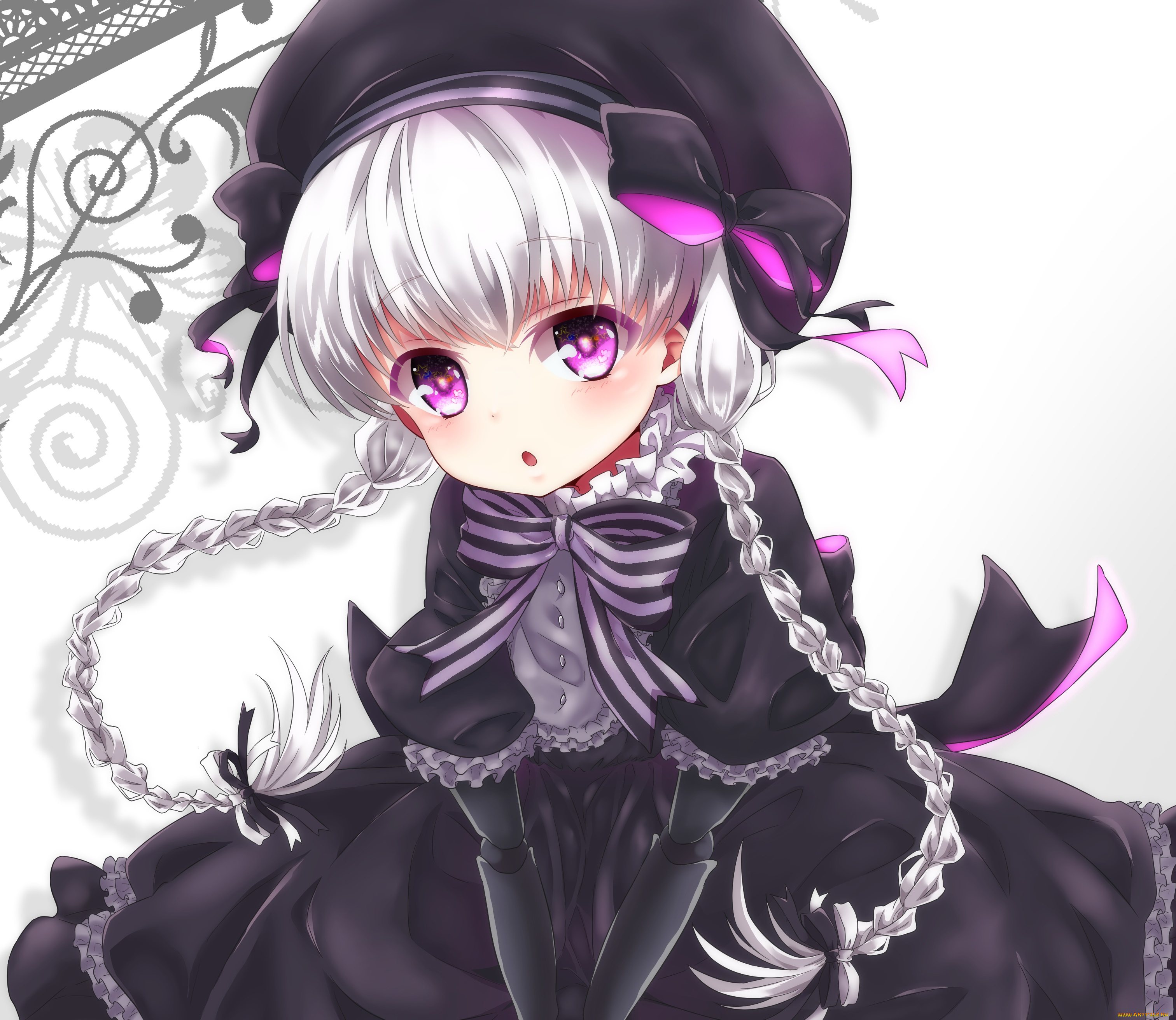 аниме, fate, stay, night, фон, взгляд, девушка