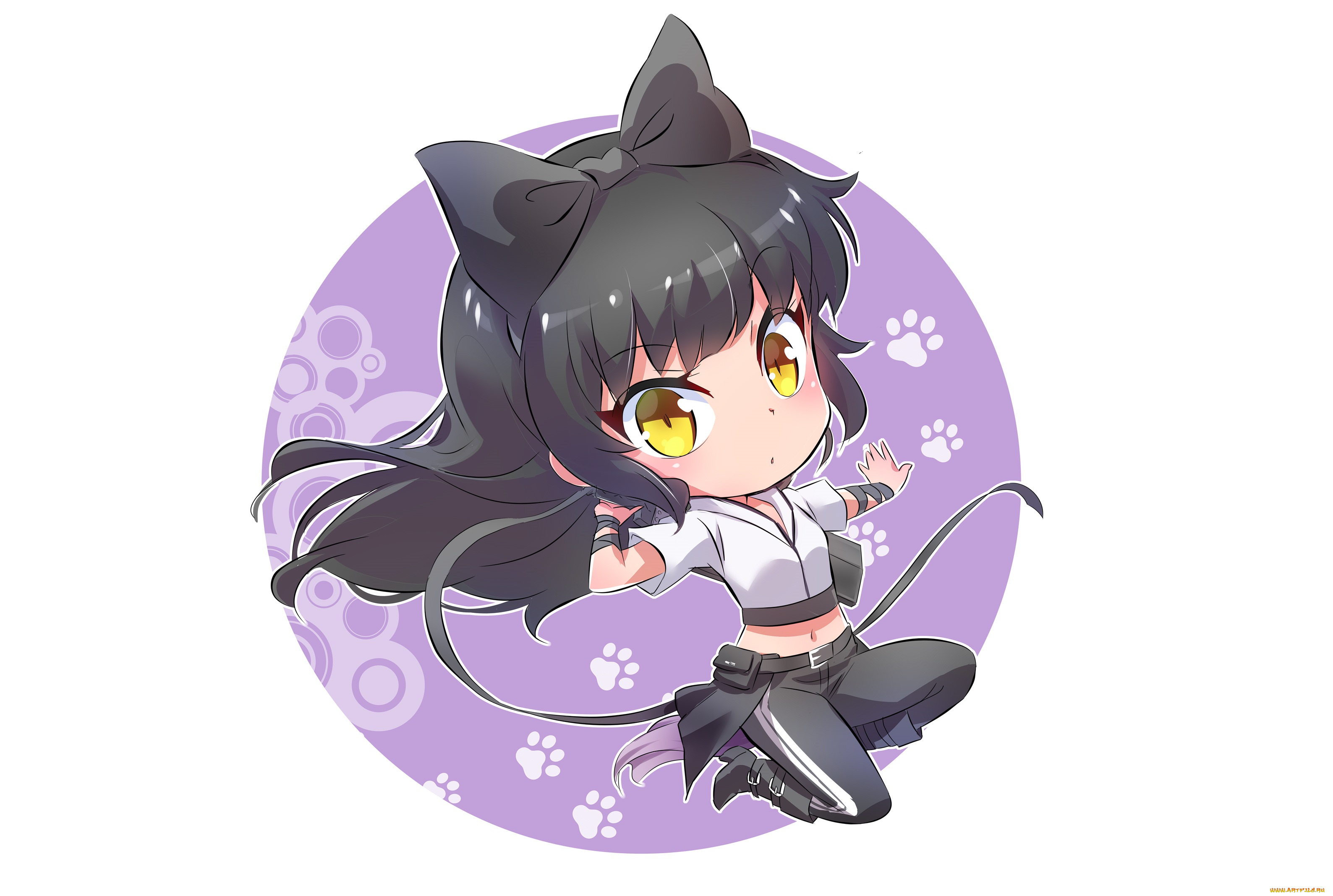 аниме, rwby, девушка, фон, взгляд