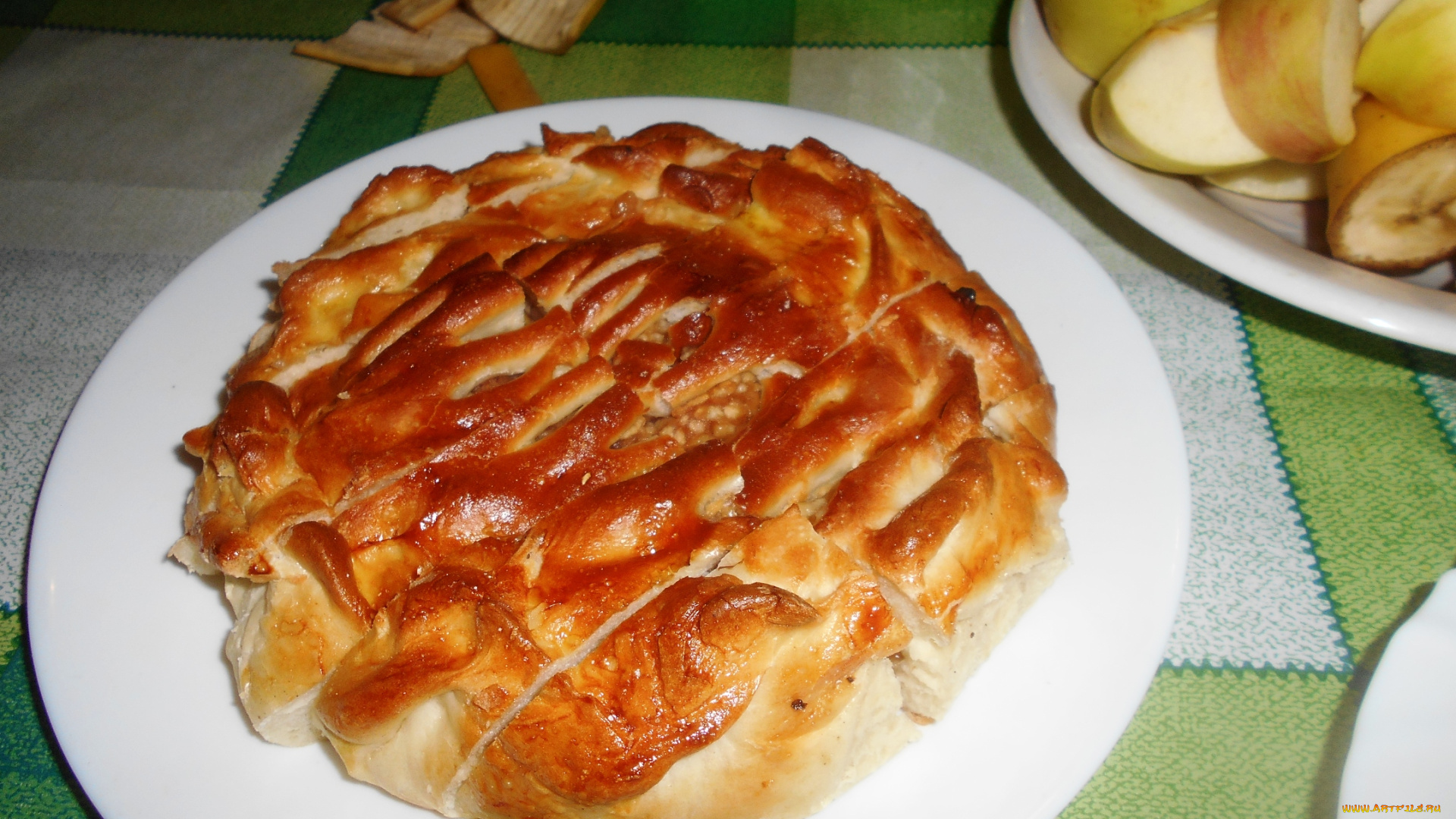 еда, пироги, яблоки, пирог