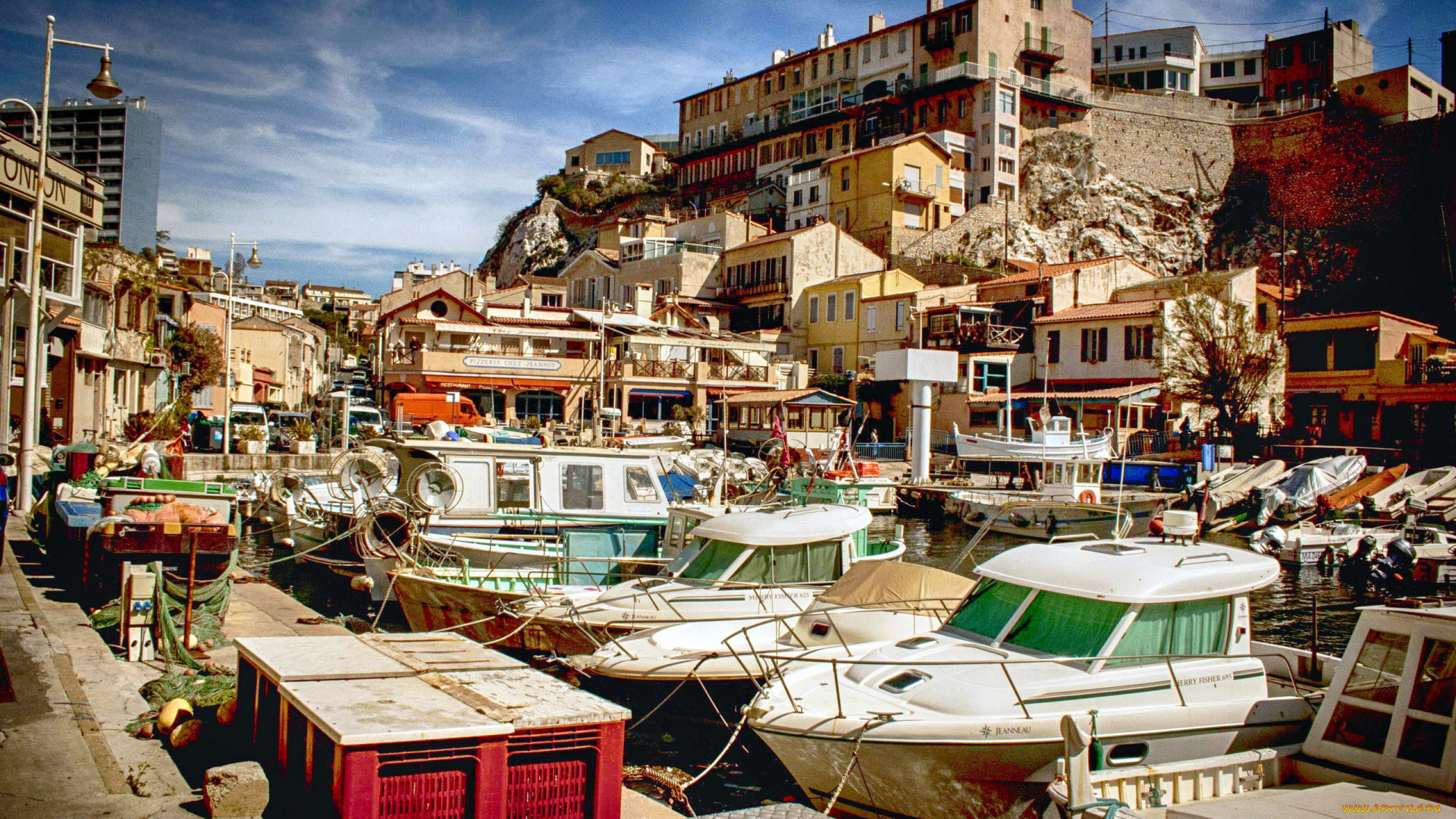 города, марсель, , франция, гавань