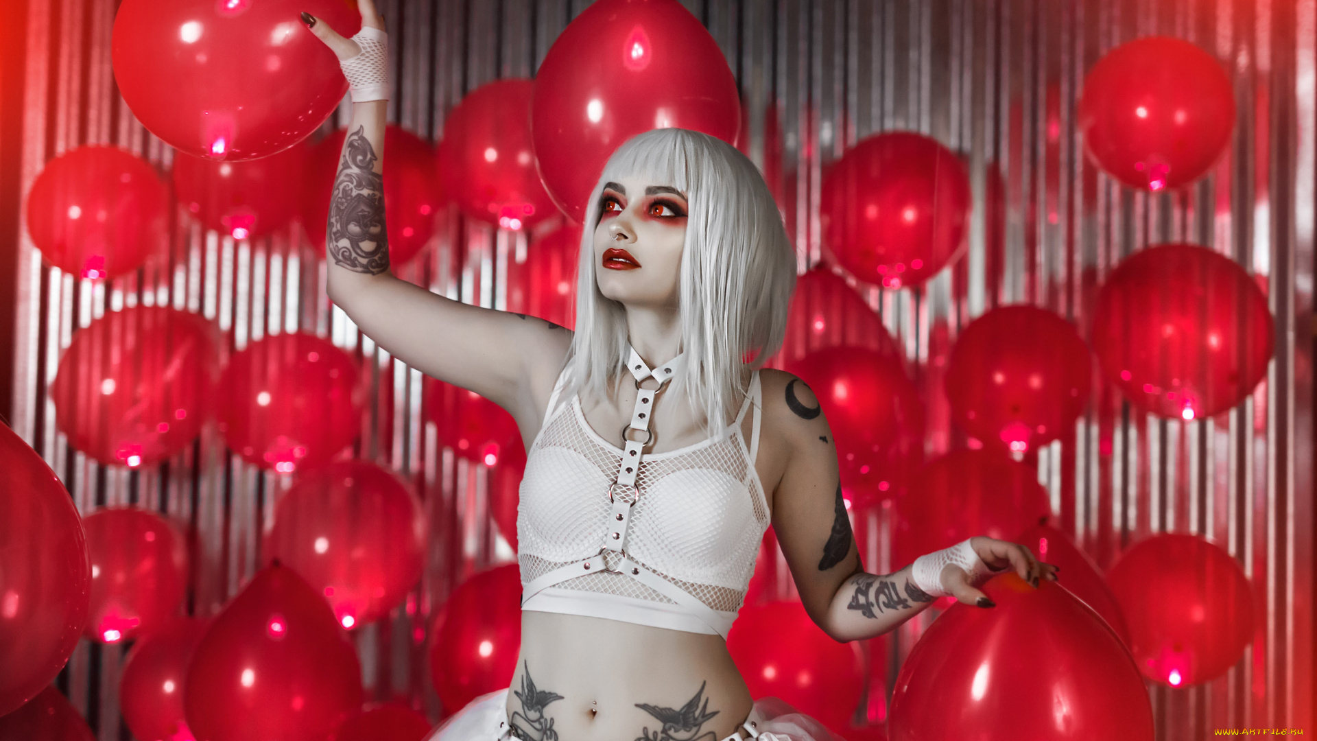 девушки, -, креатив, , косплей, genevieve