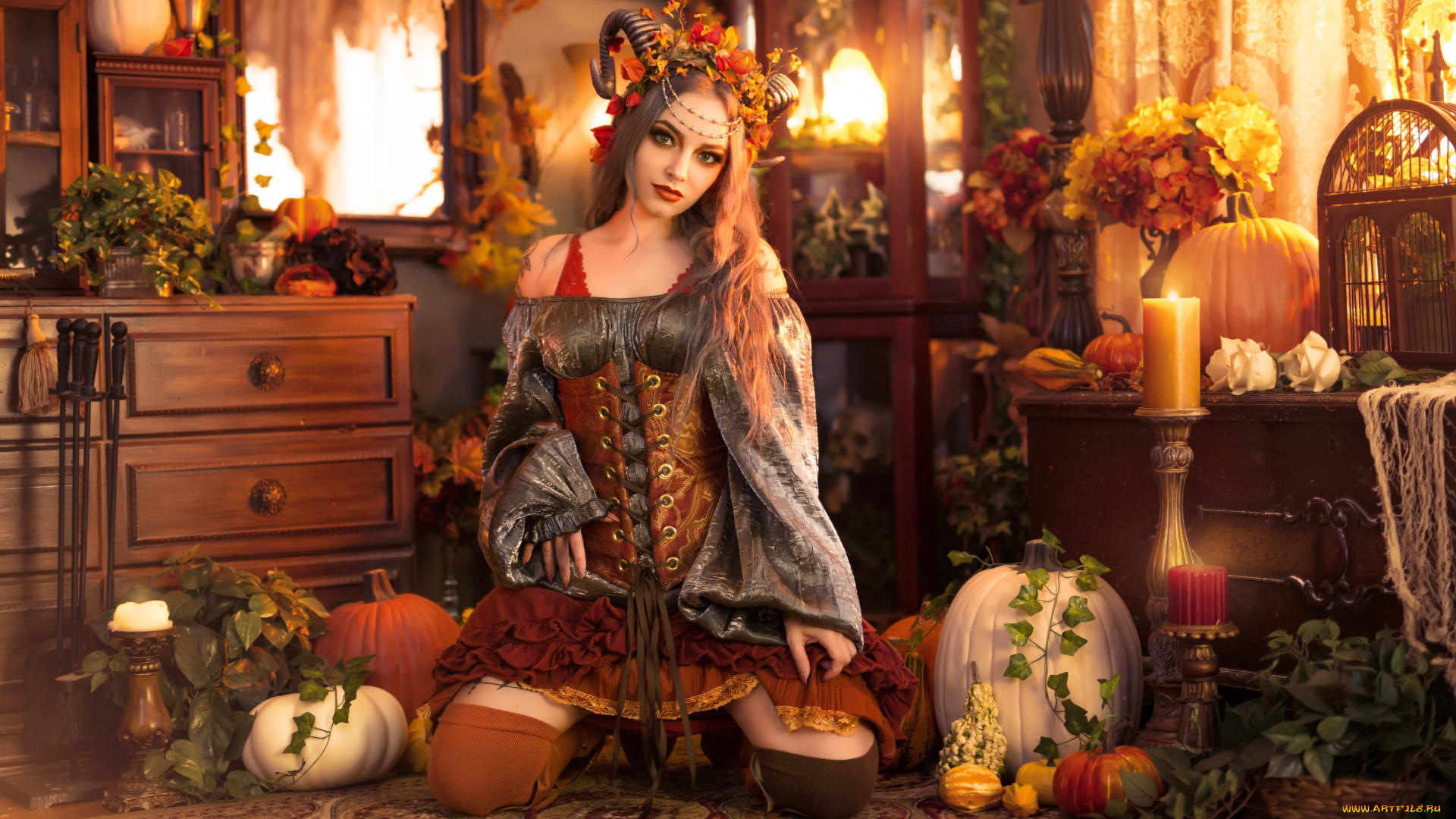 девушки, -, креатив, , косплей, genevieve