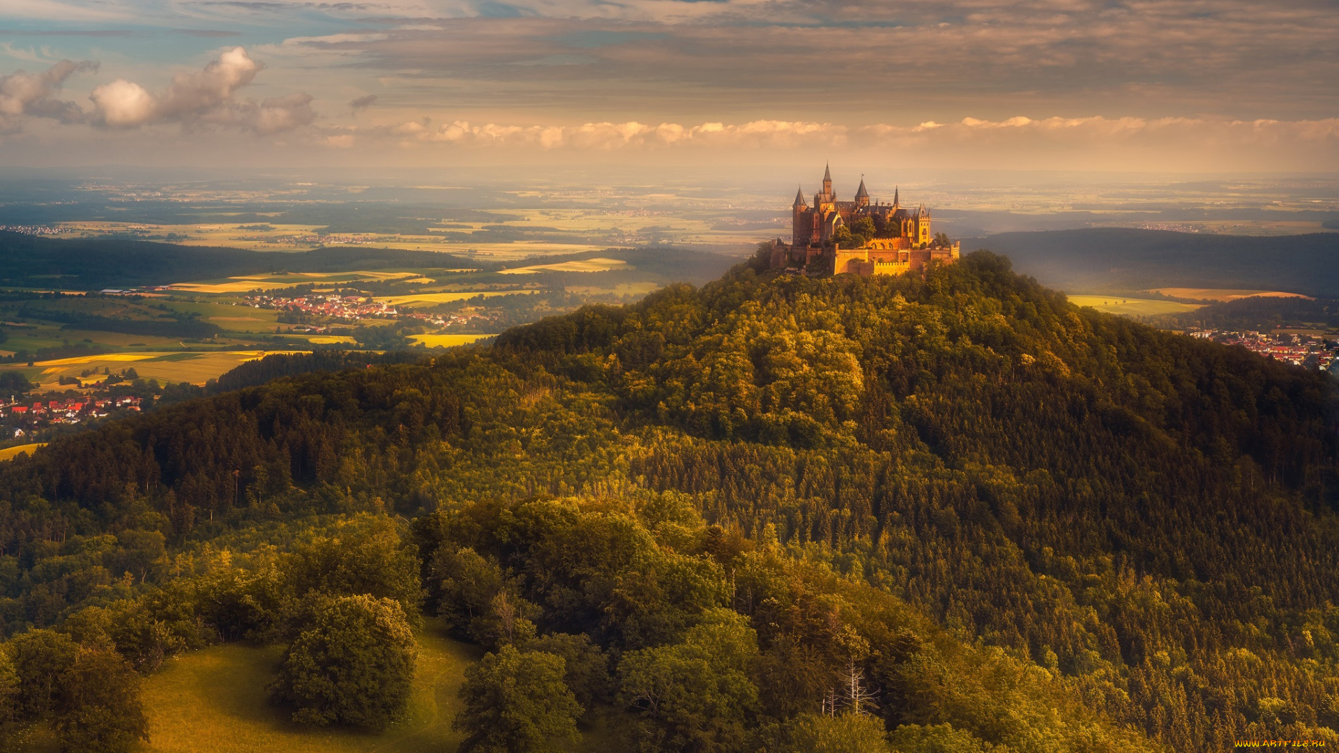 hohenzollern, castle, города, замки, германии, hohenzollern, castle