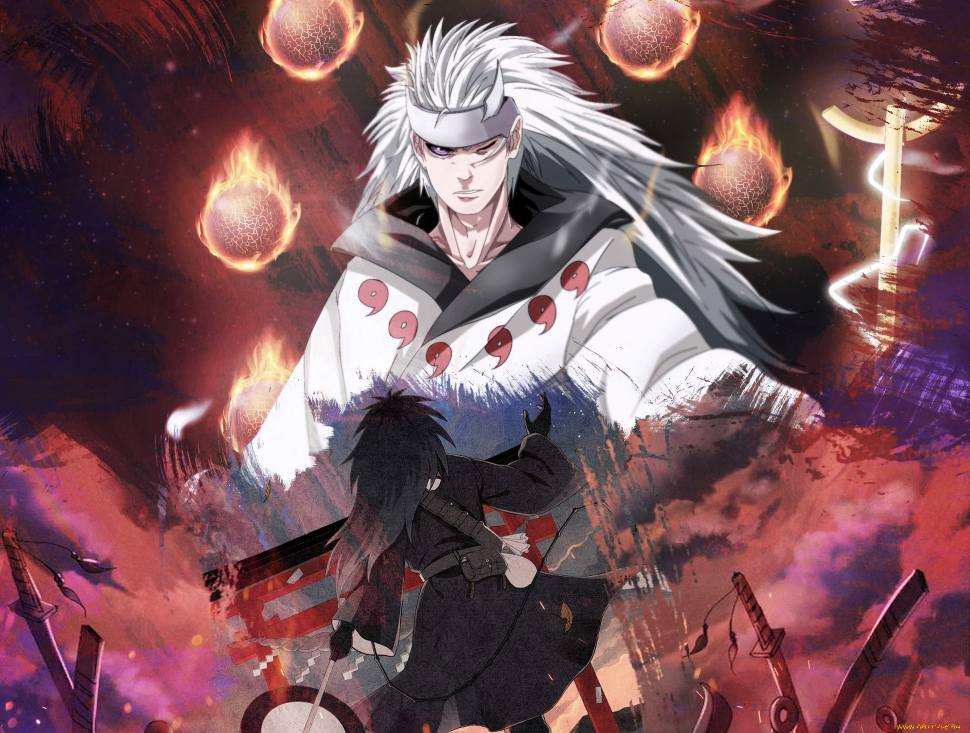 аниме, naruto, учиха, мадара, мудрец