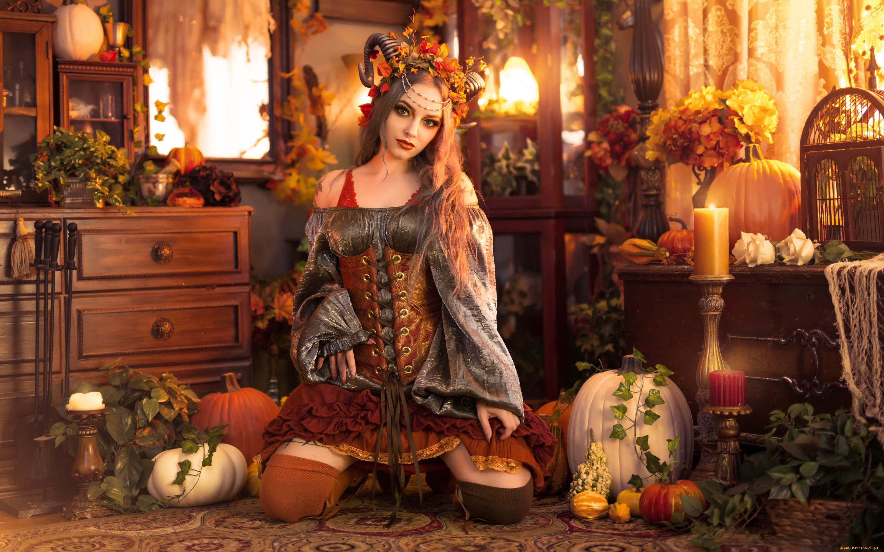 девушки, -, креатив, , косплей, genevieve