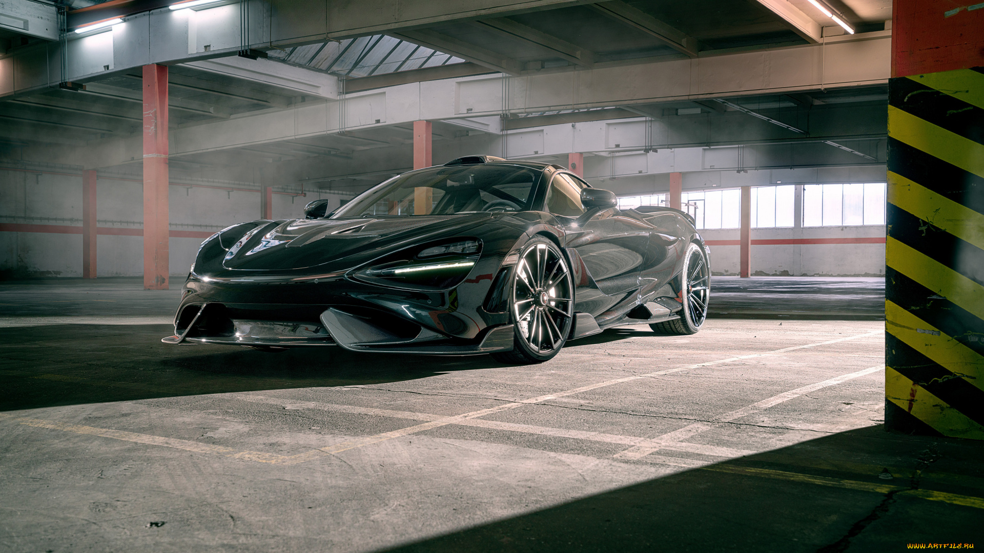 автомобили, mclaren, front, black, novitec, 2021, 765lt