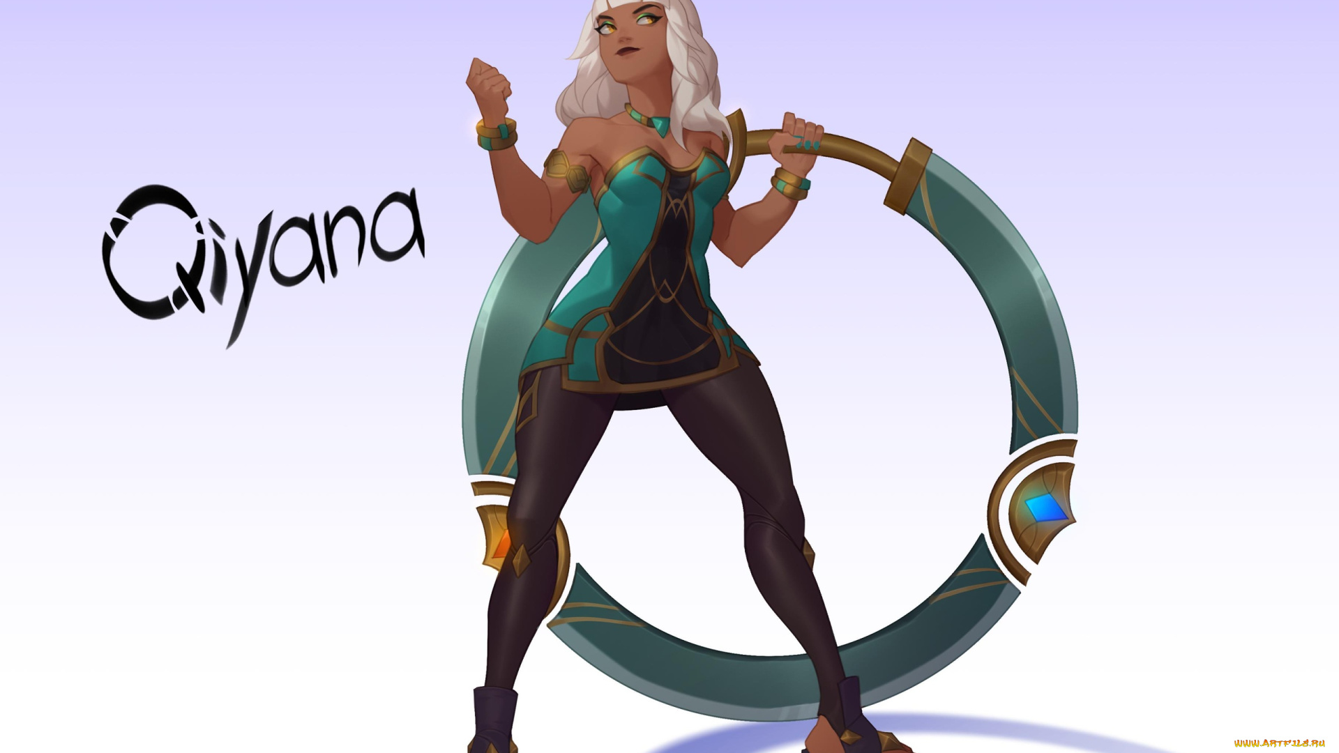 видео, игры, league, of, legends, qiyana, кольцо