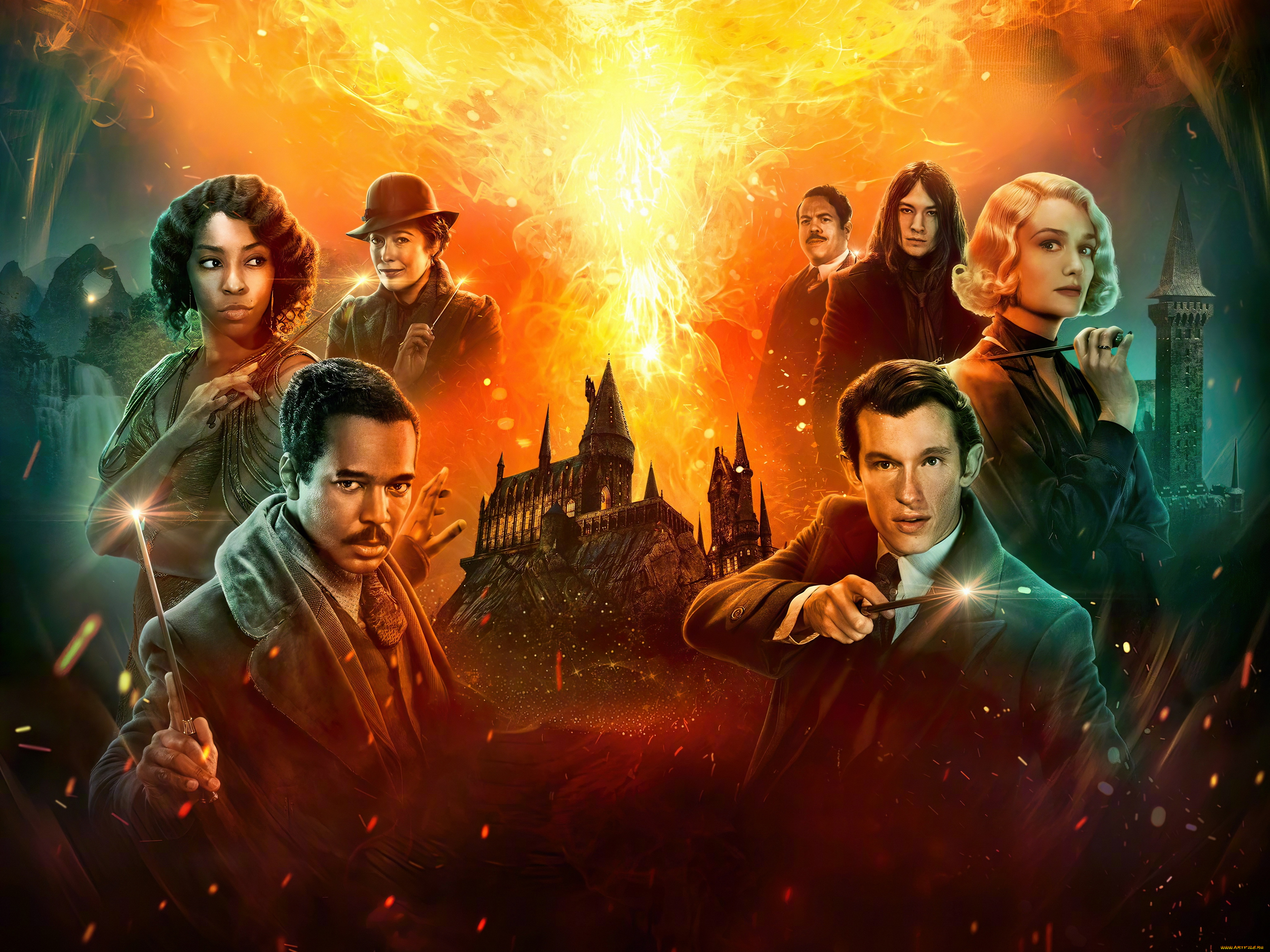 fantastic, beasts, , the, secrets, of, dumbledore, ||, 2022, кино, фильмы, , the, secrets, of, dumbledore, фантастические, твари, тайны, дамблдора, фэнтези, постер, эдди, редмэйн, джуд, лоу, эзра, миллер