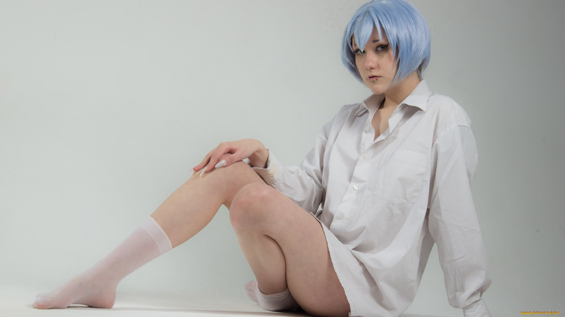 девушки, -, креатив, , косплей, zizs, cos, рубашка, носки, образ