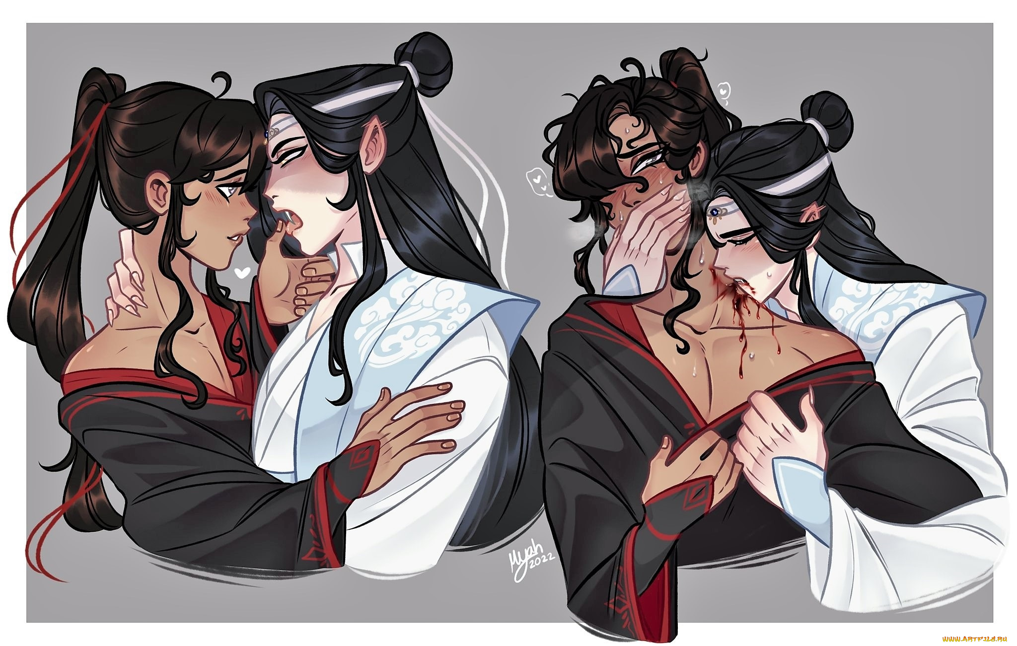 аниме, mo, dao, zu, shi, вэй, усянь, лань, ванцзи, вампиры, кровь