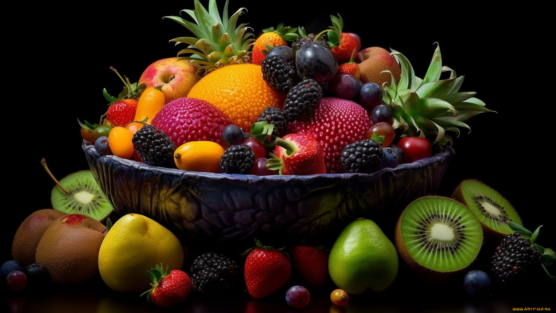 3д, графика, еда-, food, фрукты, ягоды