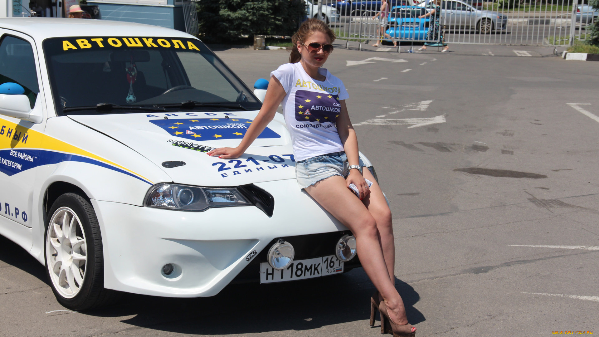 автомобили, -авто, с, девушками, красивая, девушка