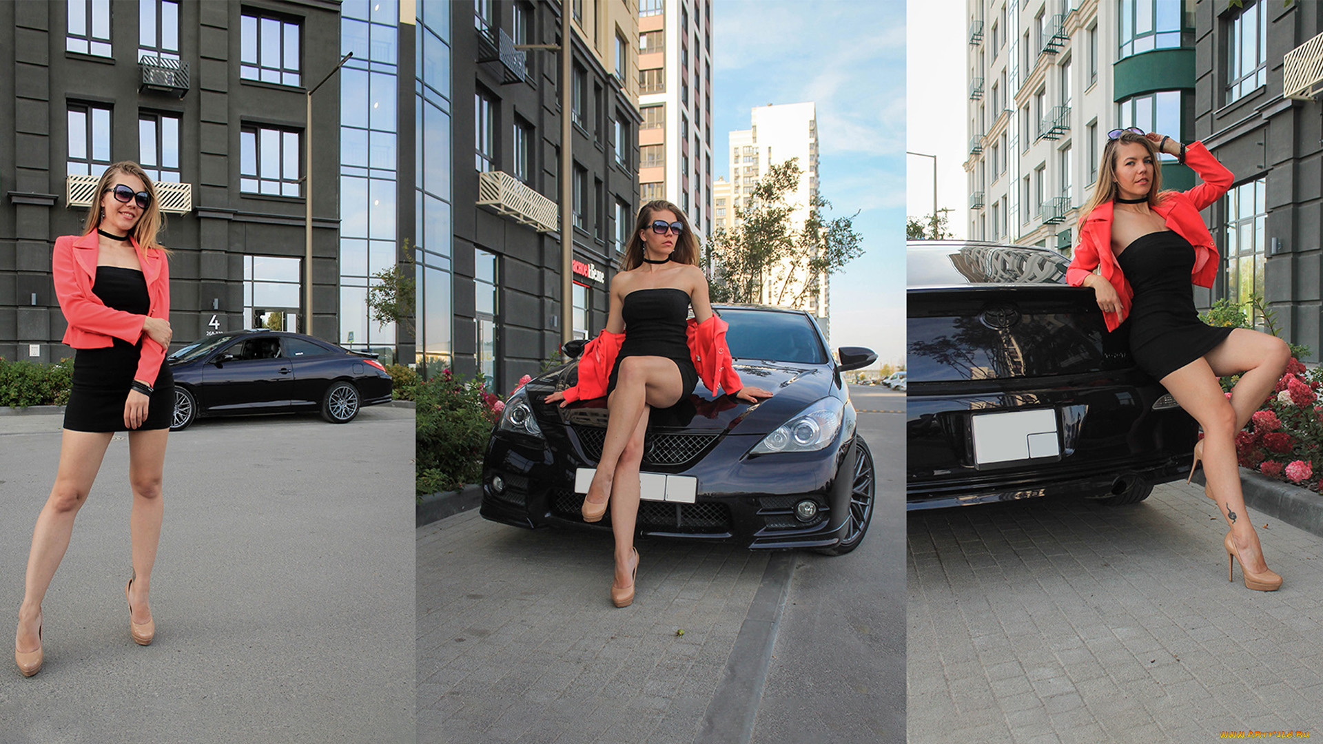 автомобили, -авто, с, девушками, toyota, solara, fair, amethyst