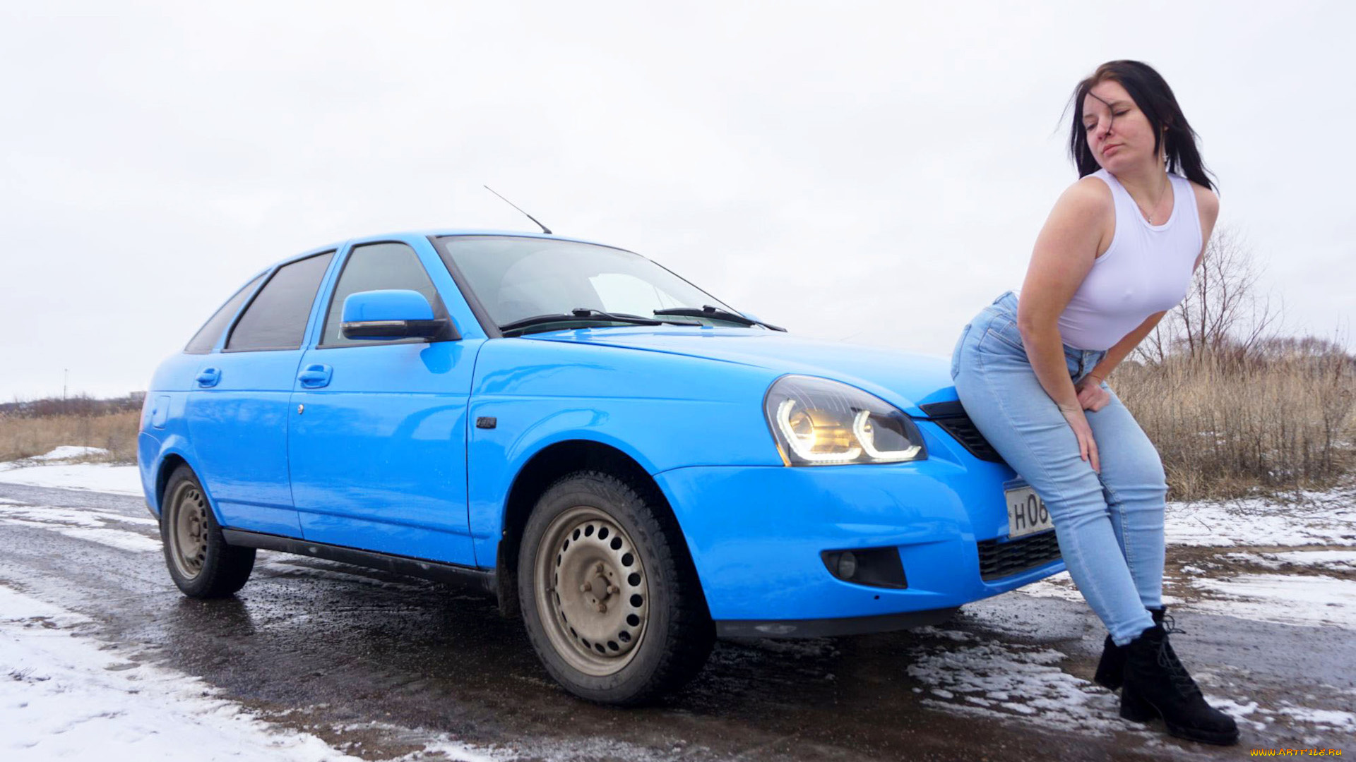 автомобили, -авто, с, девушками, ваз, красивая, девушка