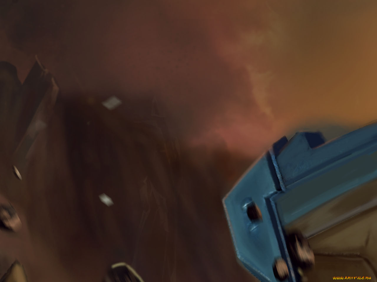 разное, развалины, руины, металлолом