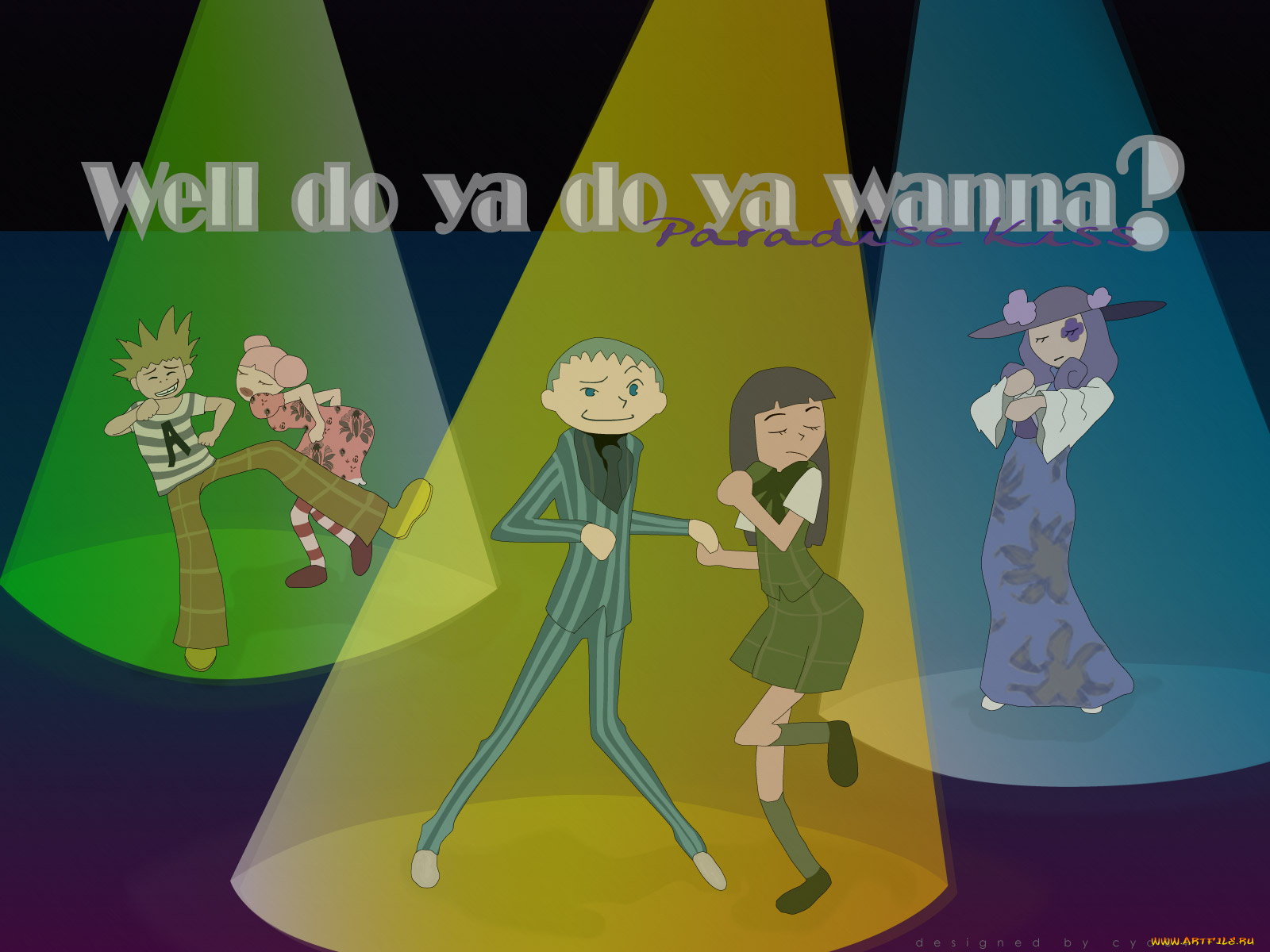 аниме, paradise, kiss