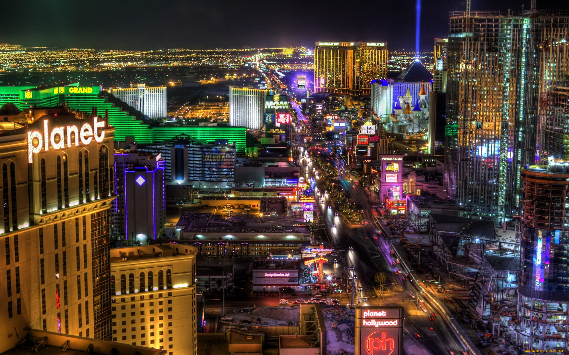 las, vegas, города, лас, вегас, сша