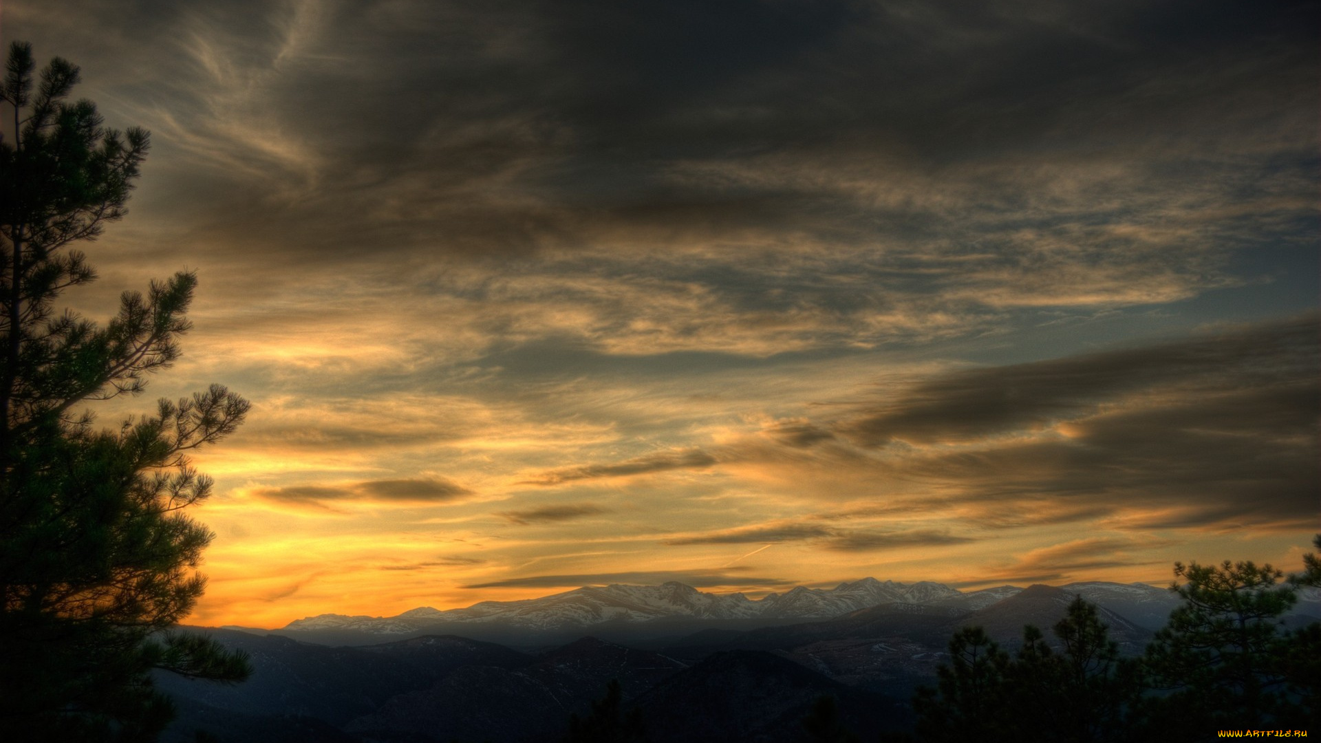 природа, облака