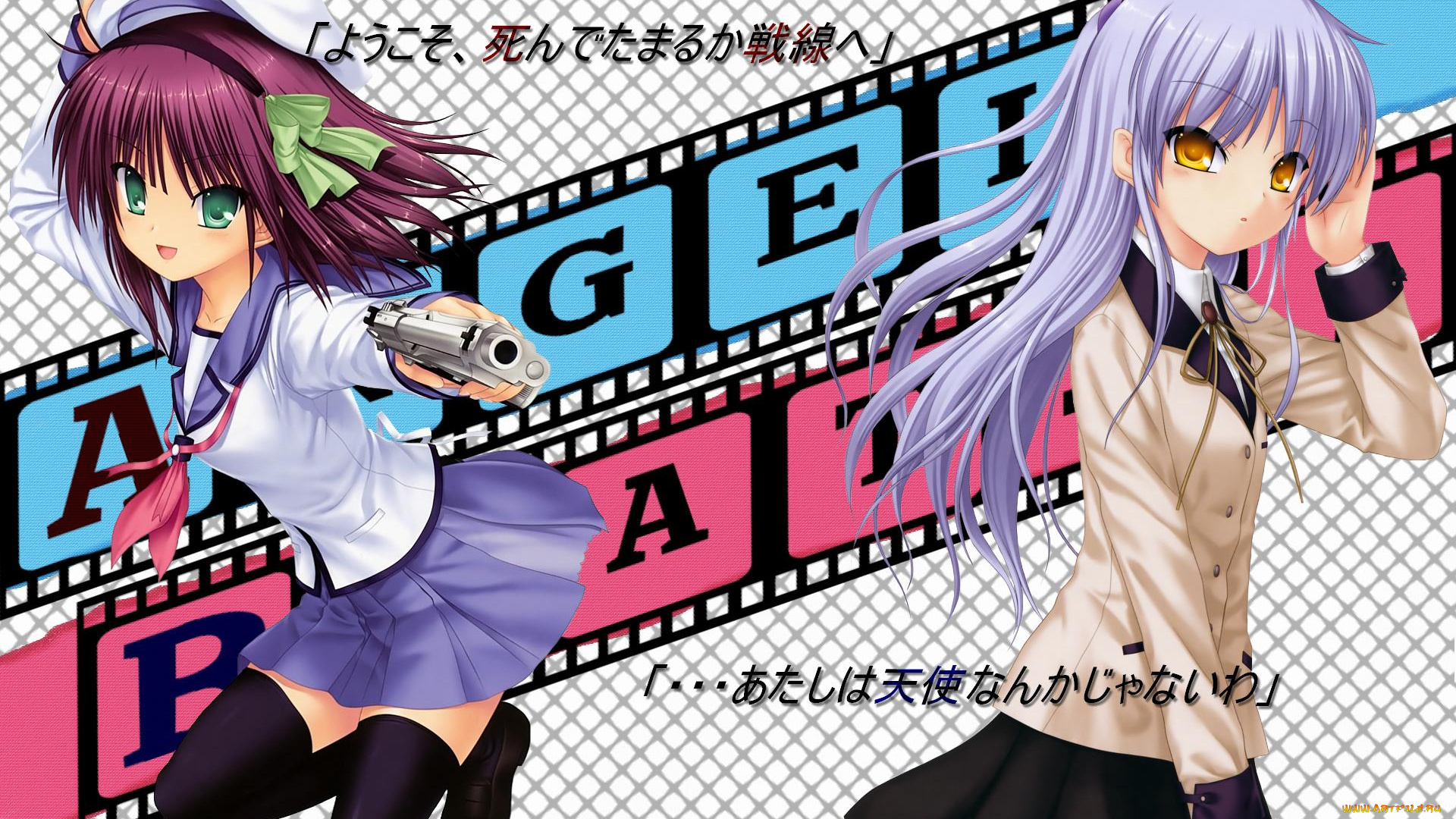аниме, angel, beats