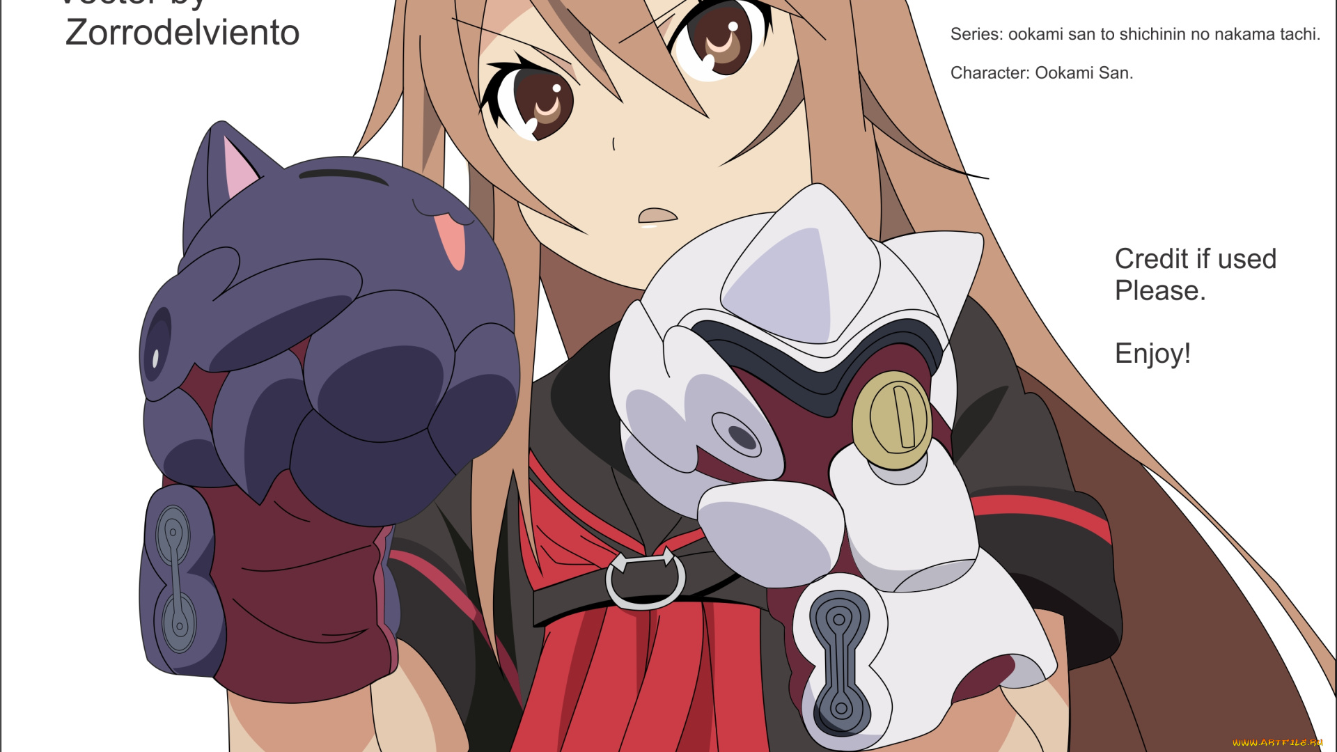 аниме, ookami, san, to, shichinin, no, nakama, tachi