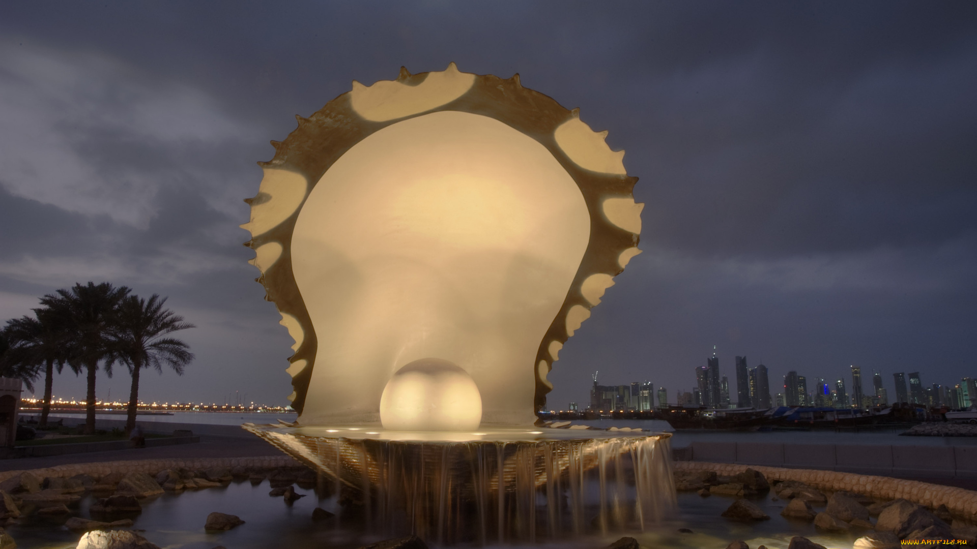 города, фонтаны