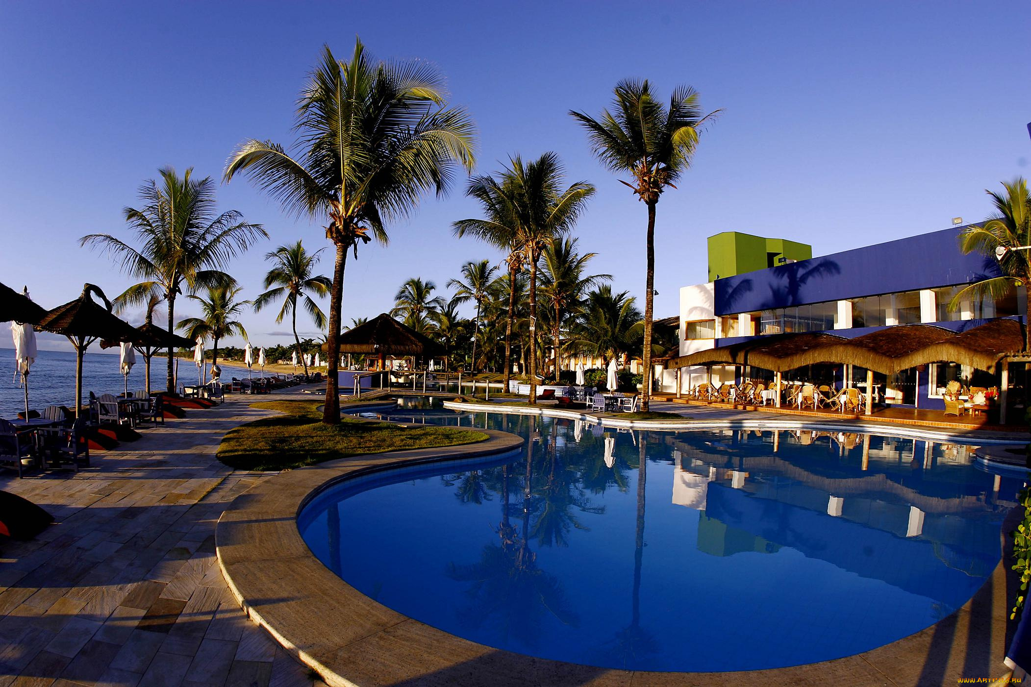 интерьер, бассейны, открытые, площадки