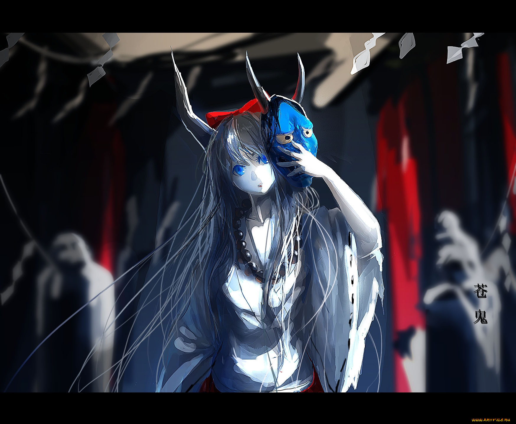 ibuki, suika, аниме, touhou