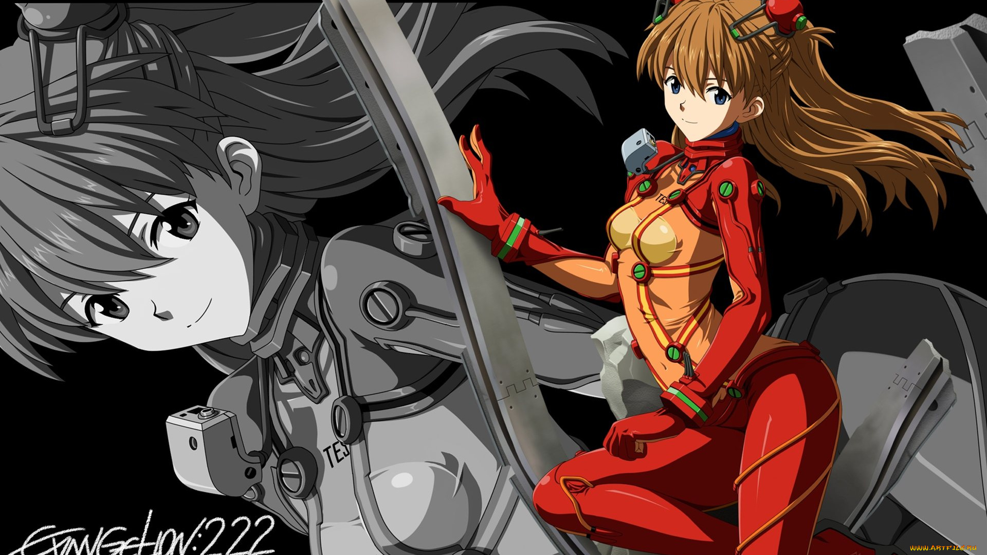 аниме, evangelion, девушка