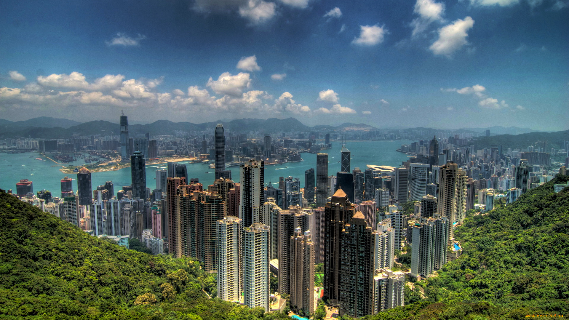 города, гонконг, китай, hong, kong