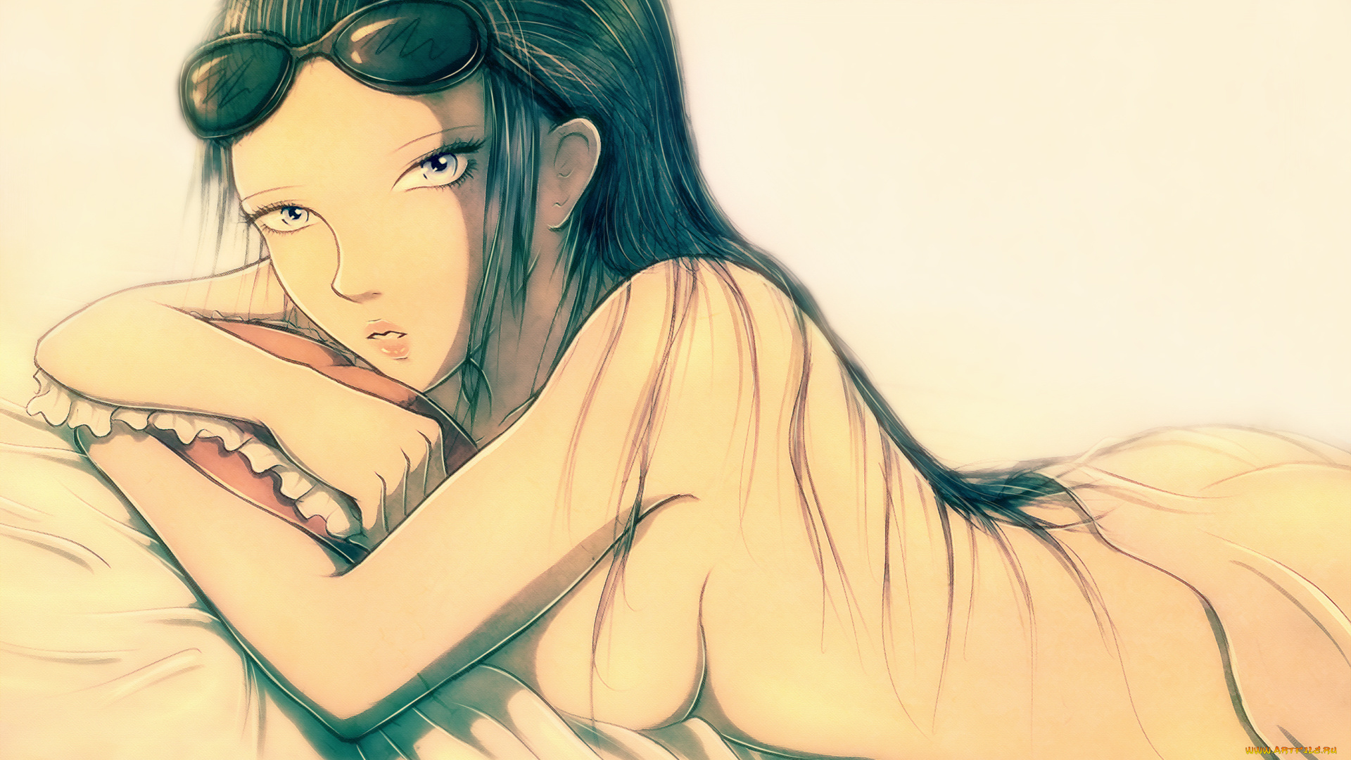 nico, robin, аниме, one, piece