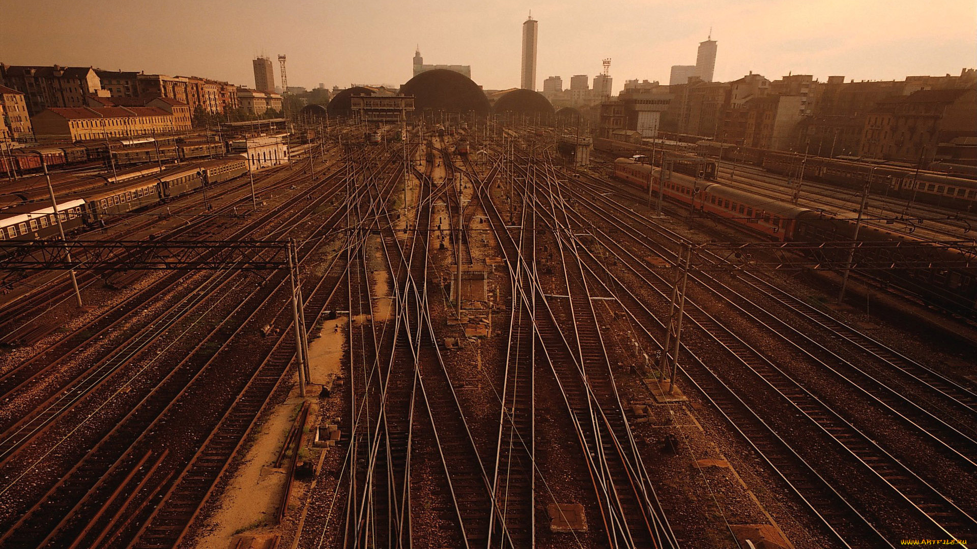 разное, транспортные, средства, магистрали, вокзал, рельсы, поезда