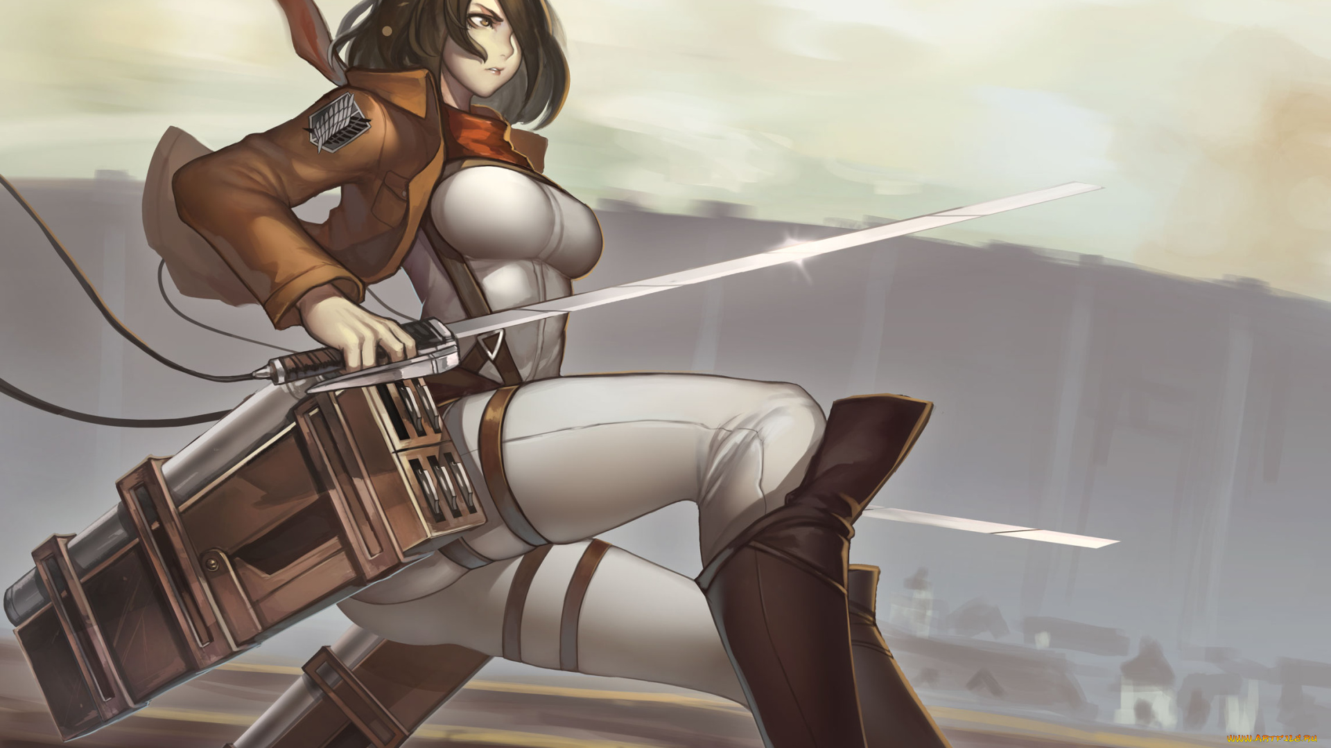 аниме, shingeki, no, kyojin, mikasa, ackerman