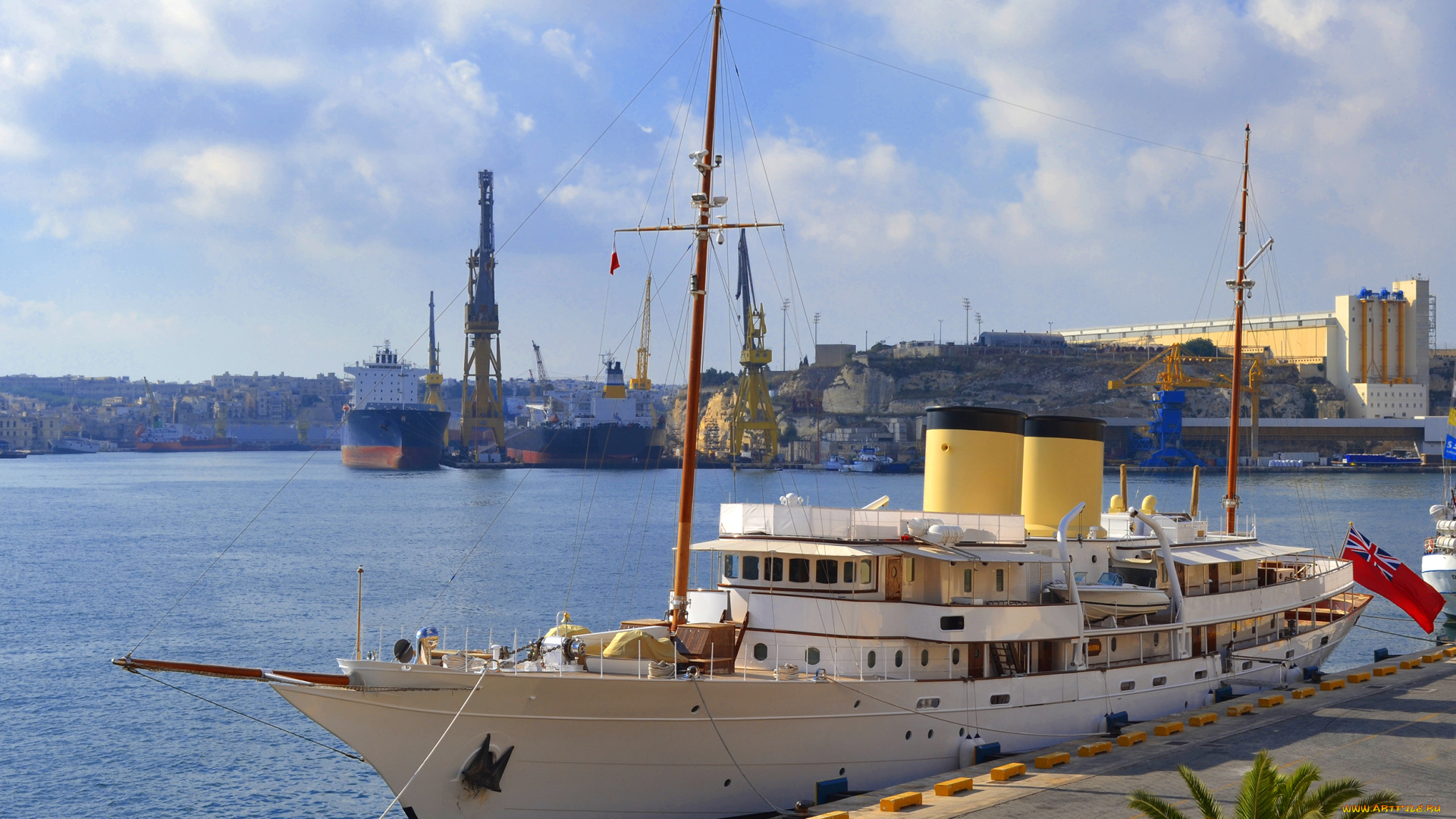 talitha, корабли, Яхты, яхта, море, причал