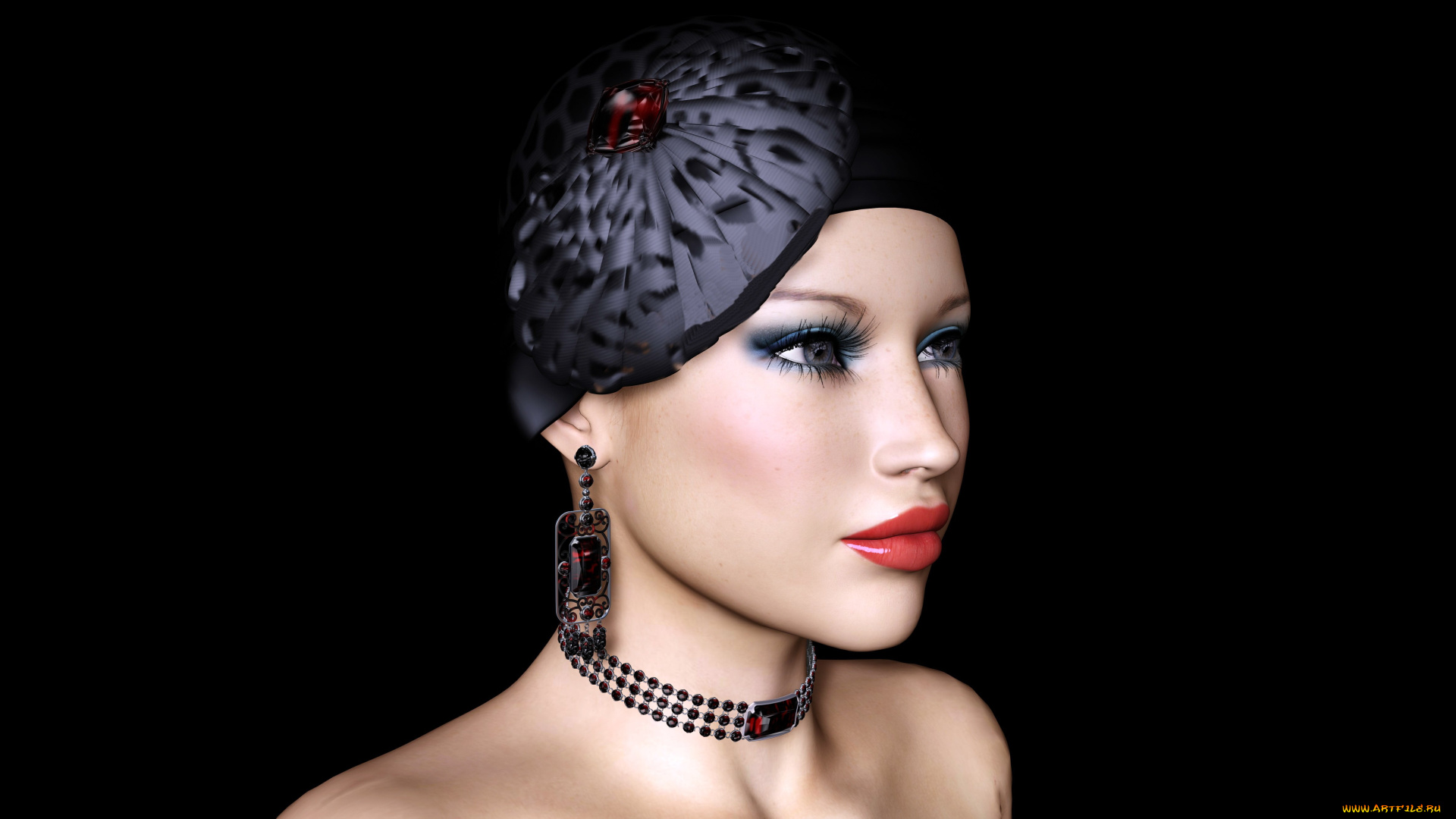 3д, графика, people, , люди, девушка, взгляд