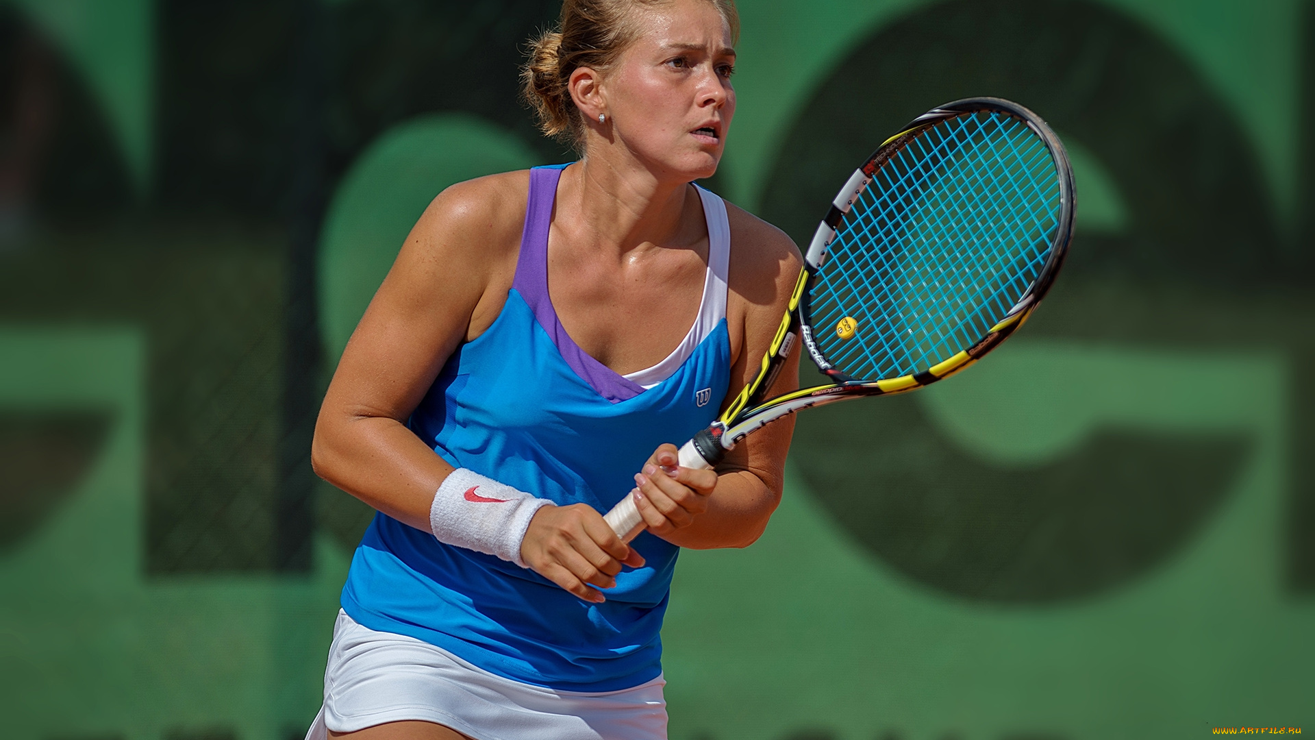 andrei, laura-ioana, спорт, теннис, девушка, ракетка, корт