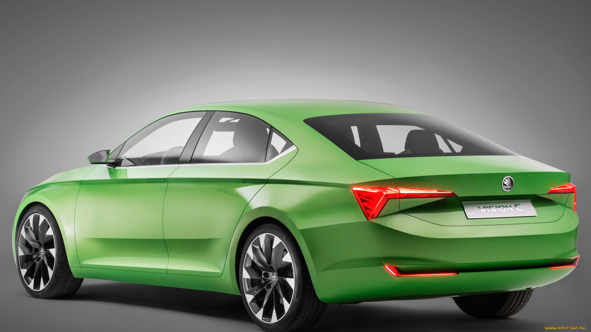 автомобили, skoda, зеленый, 2014, г, concept, visionc