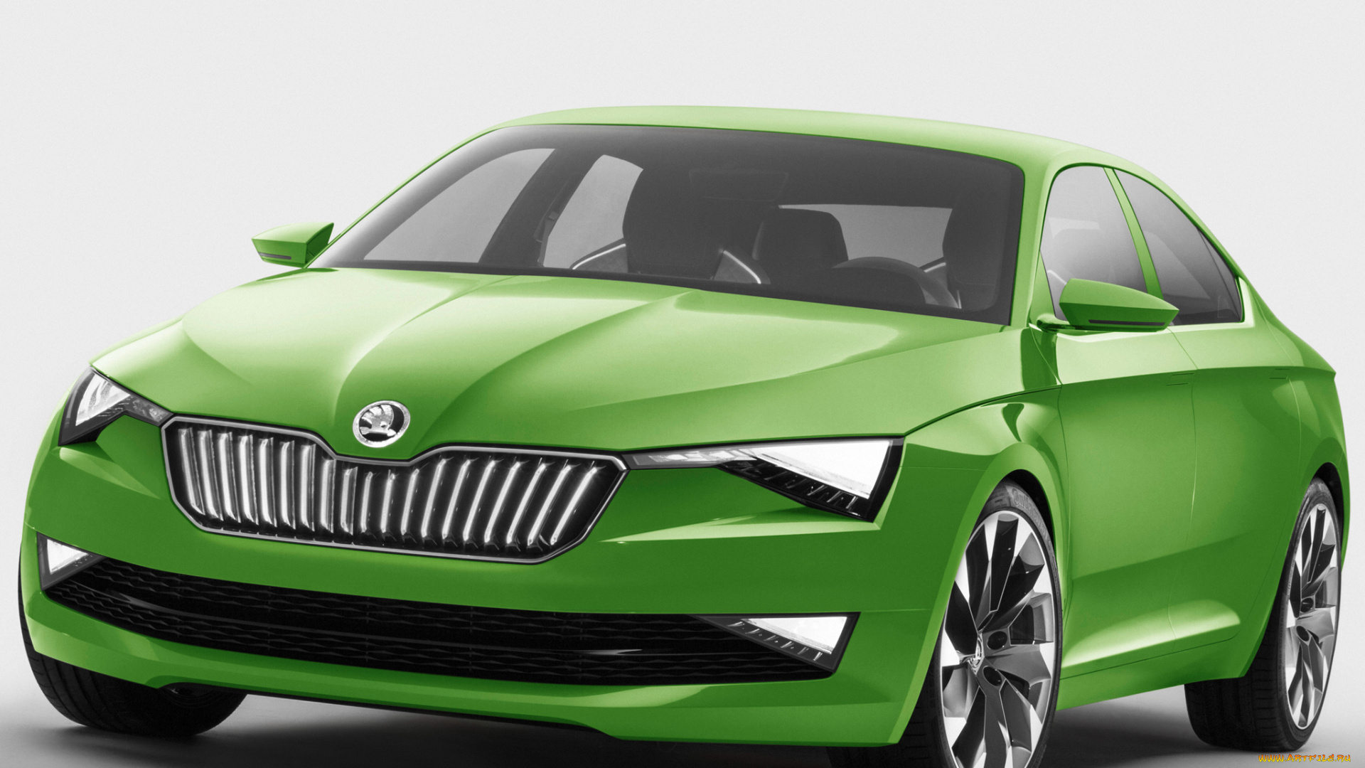 автомобили, skoda, зеленый, 2014, г, concept, visionc