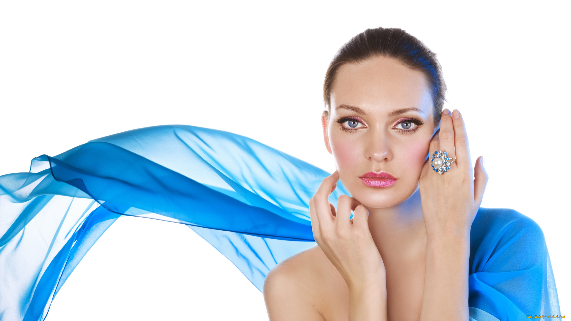 девушки, -unsort, , лица, , портреты, макияж, лицо, взгляд, руки, кольцо